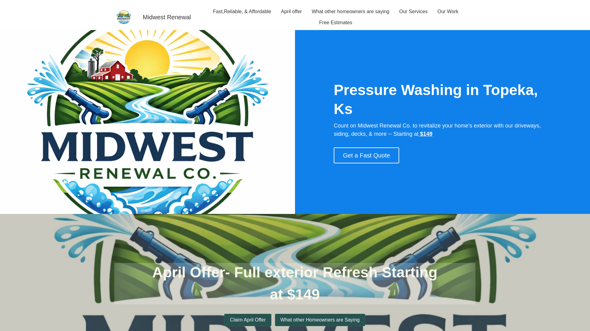 website screenshot of https://midwestrenewal.com