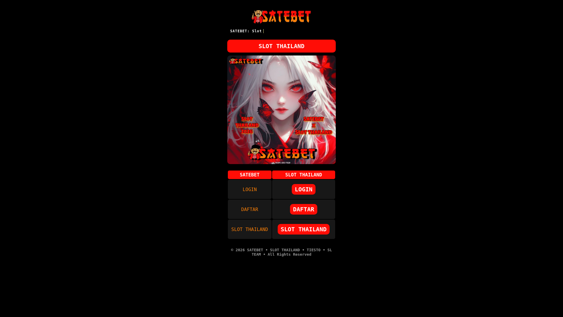 website screenshot of https://satebet-masuk.pages.dev/