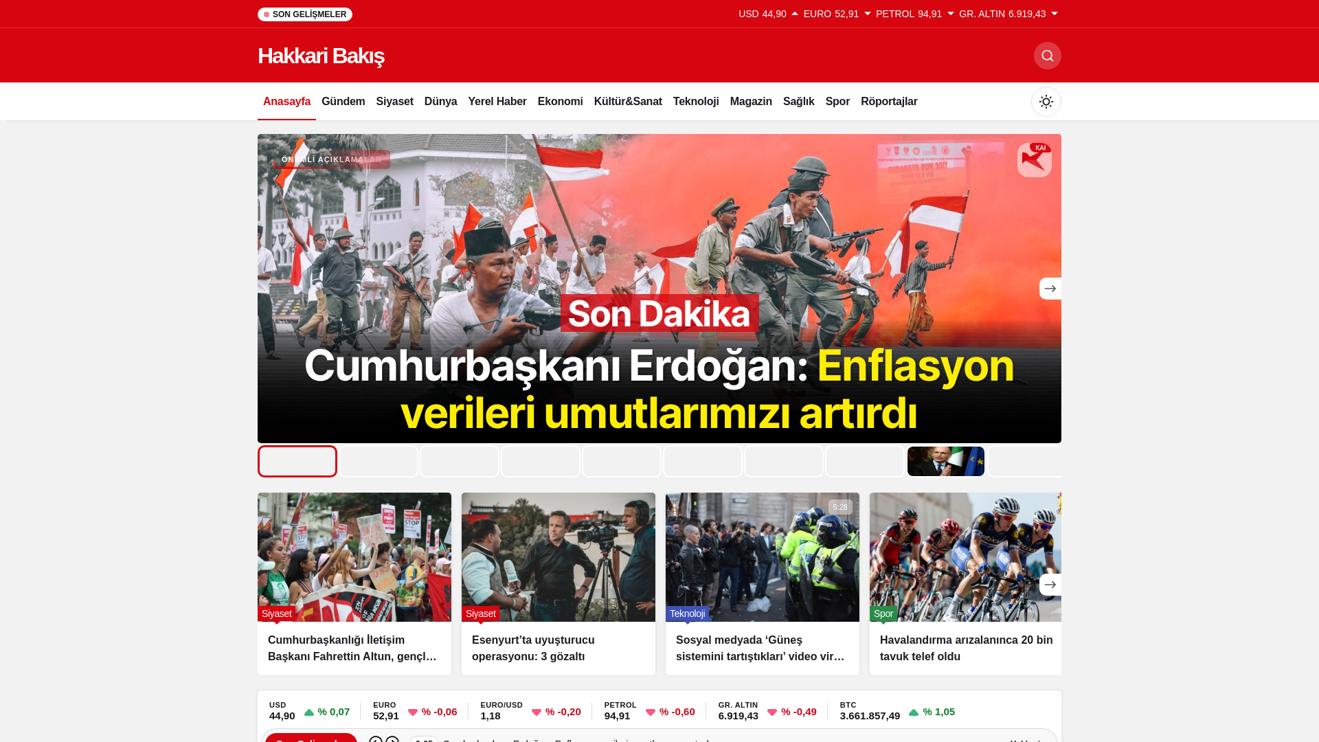 website screenshot of https://hakkaribakis.com.tr/