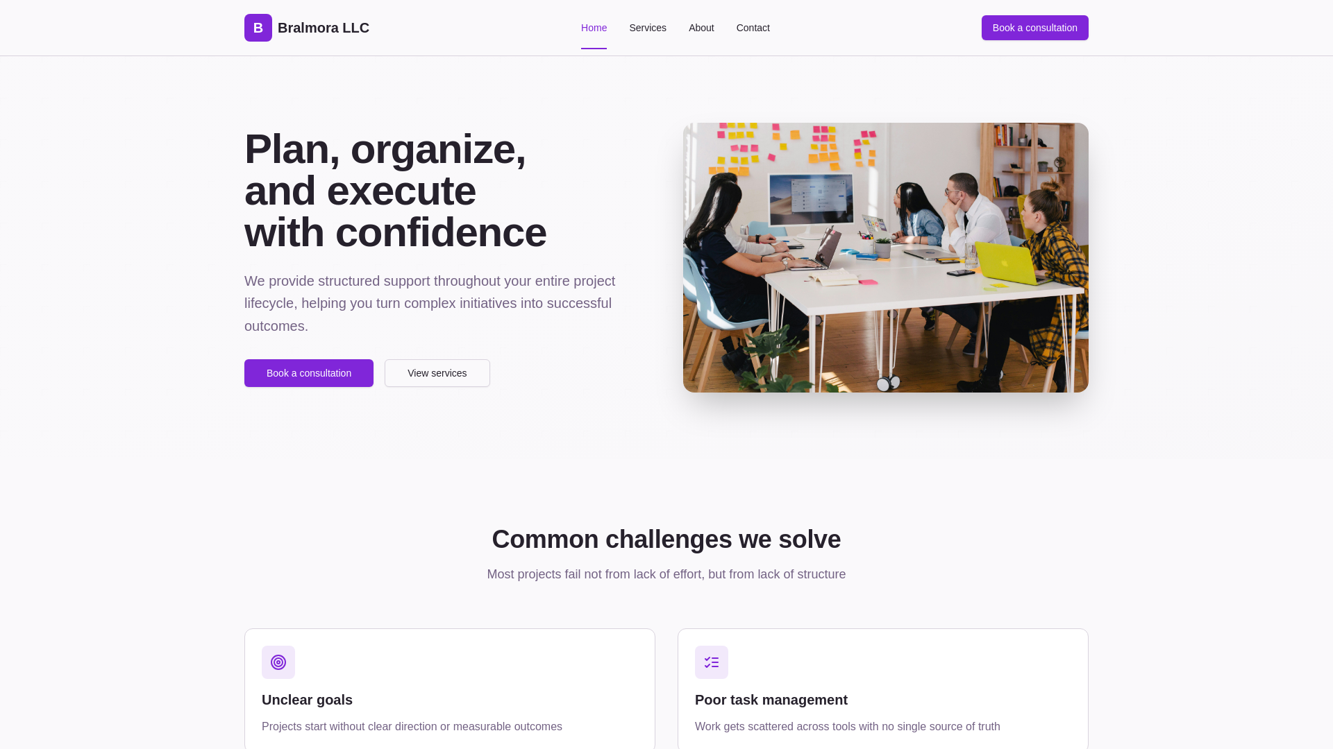 website screenshot of https://bralmora.com/
