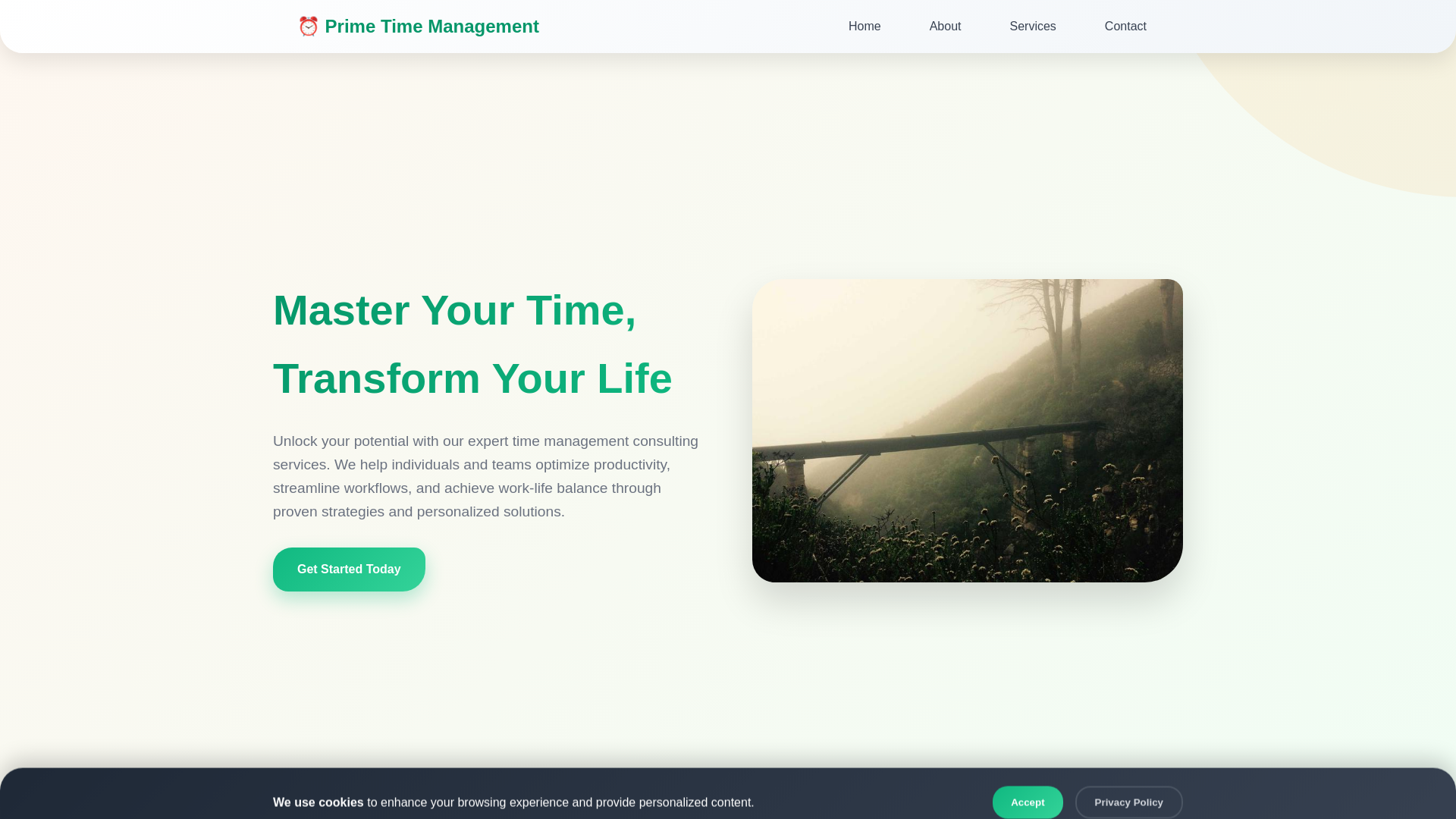website screenshot of https://primetimemanagementconsulting.cyou/