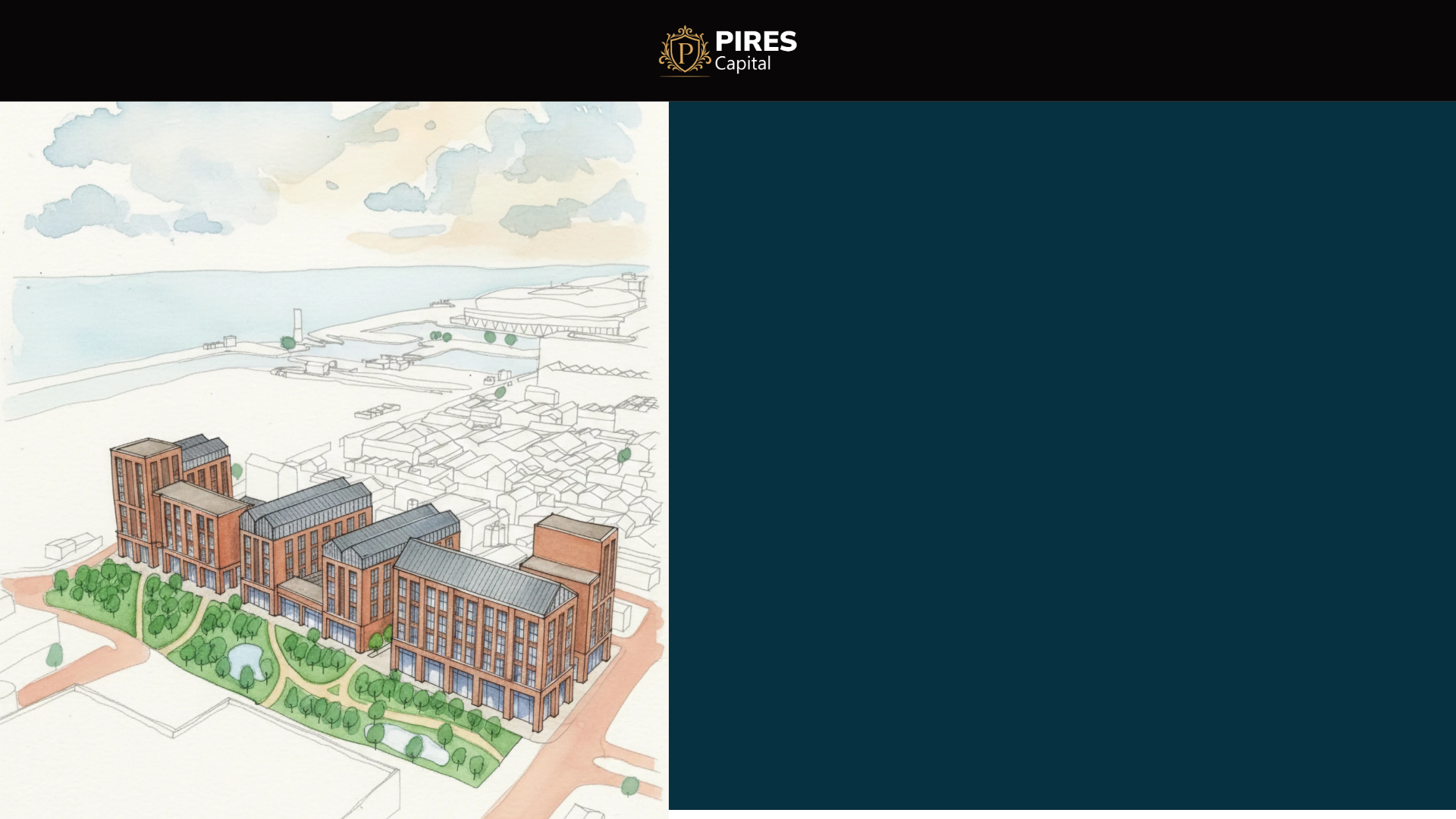 website screenshot of https://pires-properties.co.uk