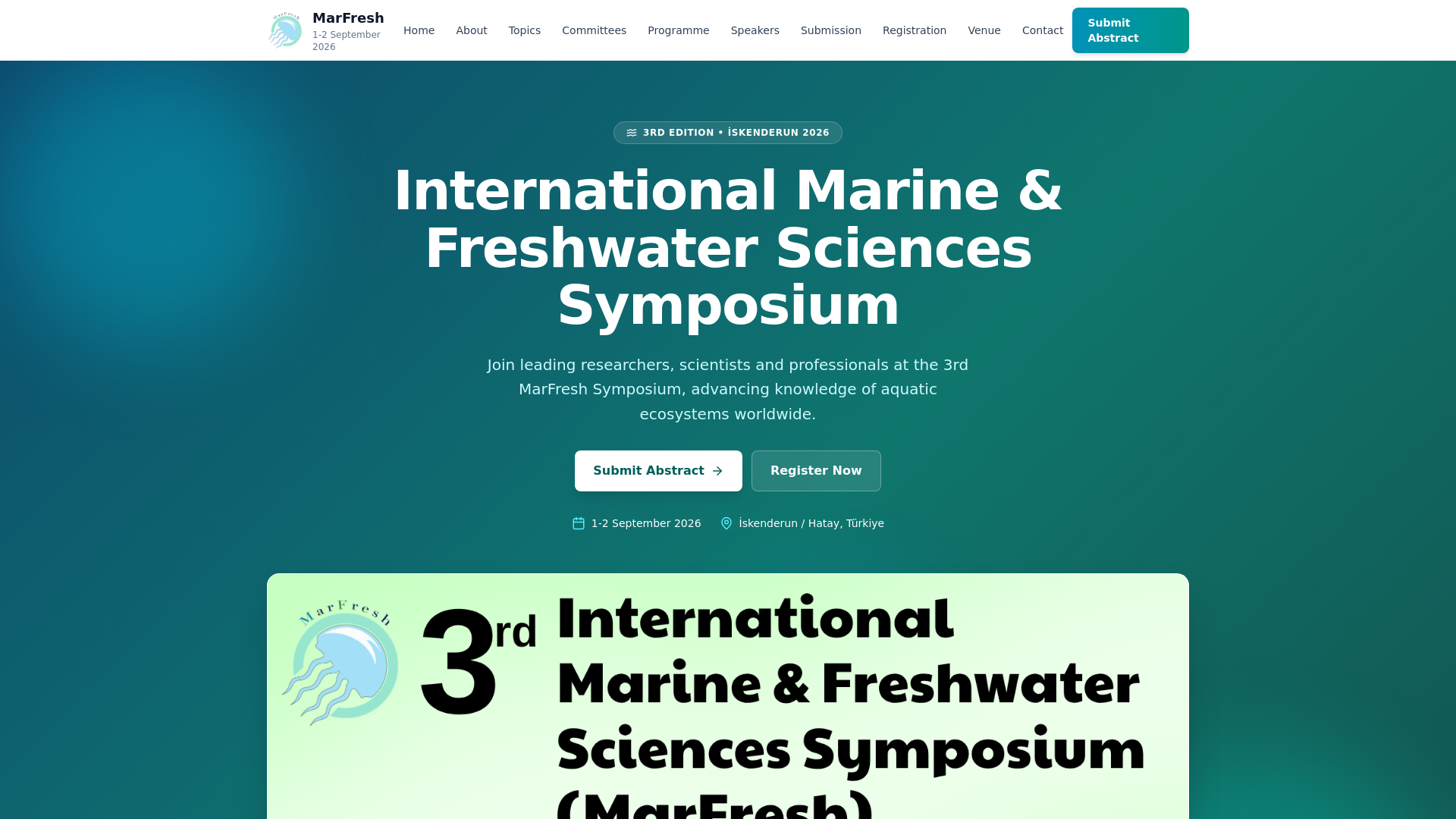 website screenshot of https://marfresh.org