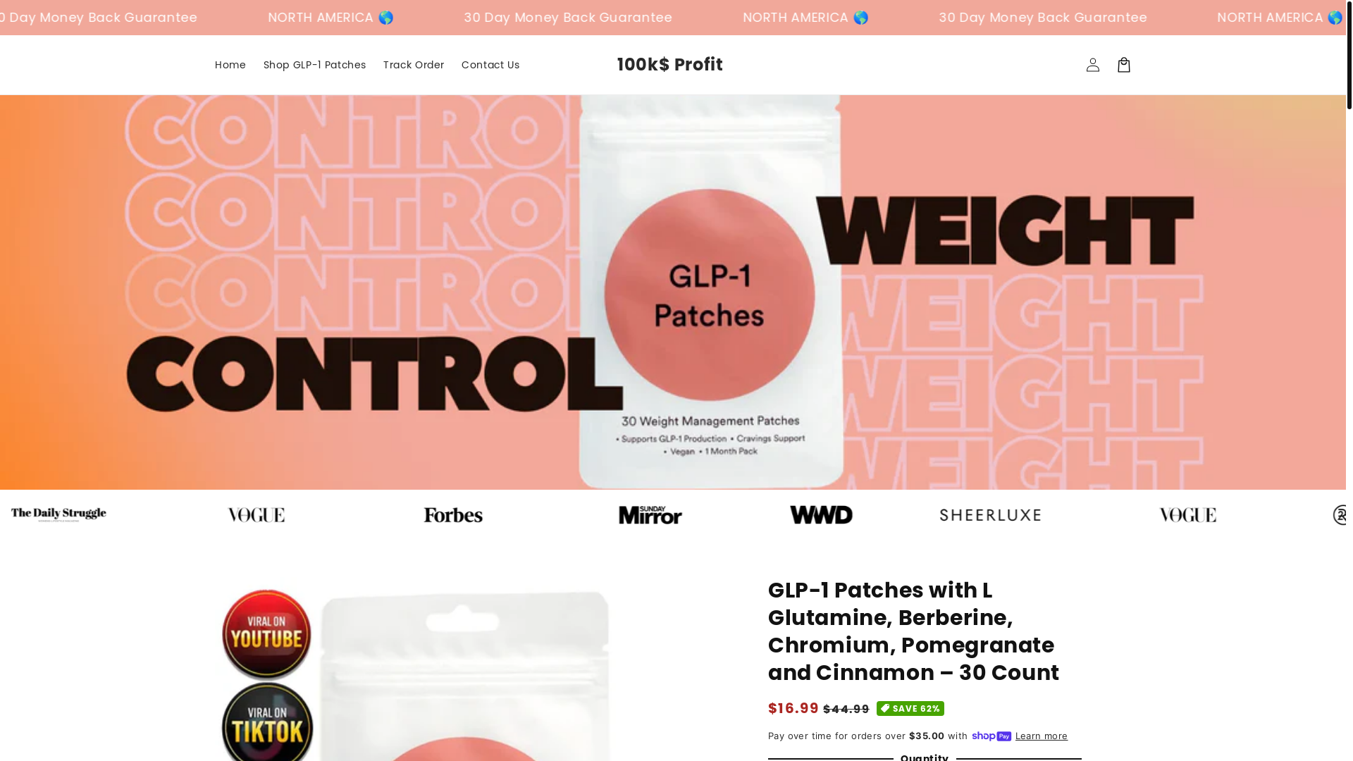 website screenshot of https://patchesofficial.com/