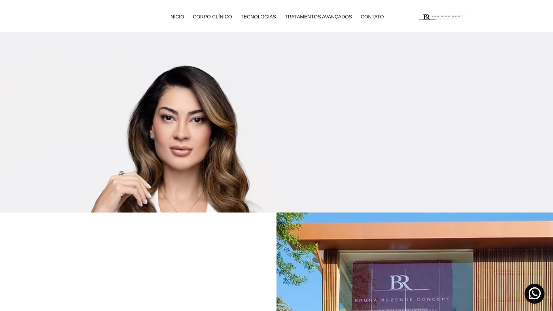 website screenshot of https://clinicabrconcept.com.br/