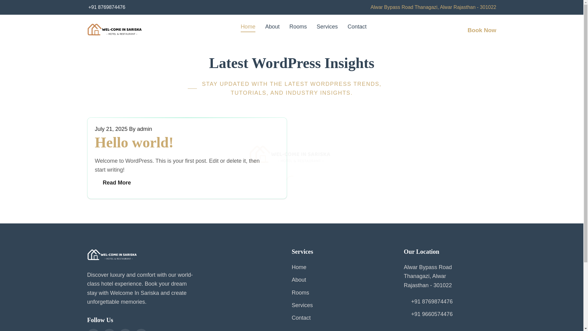 website screenshot of https://hotelwis.in/