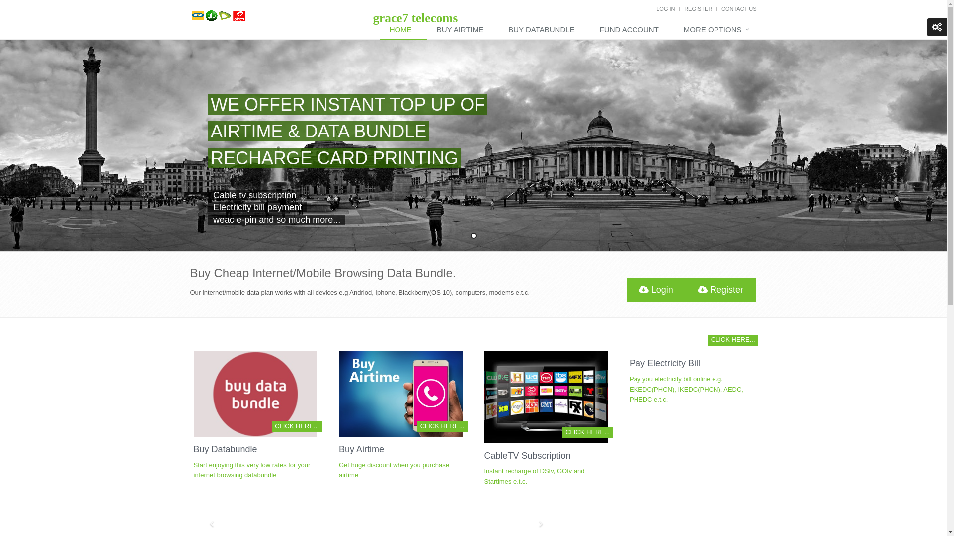 website screenshot of https://grace7telecoms.com.ng/