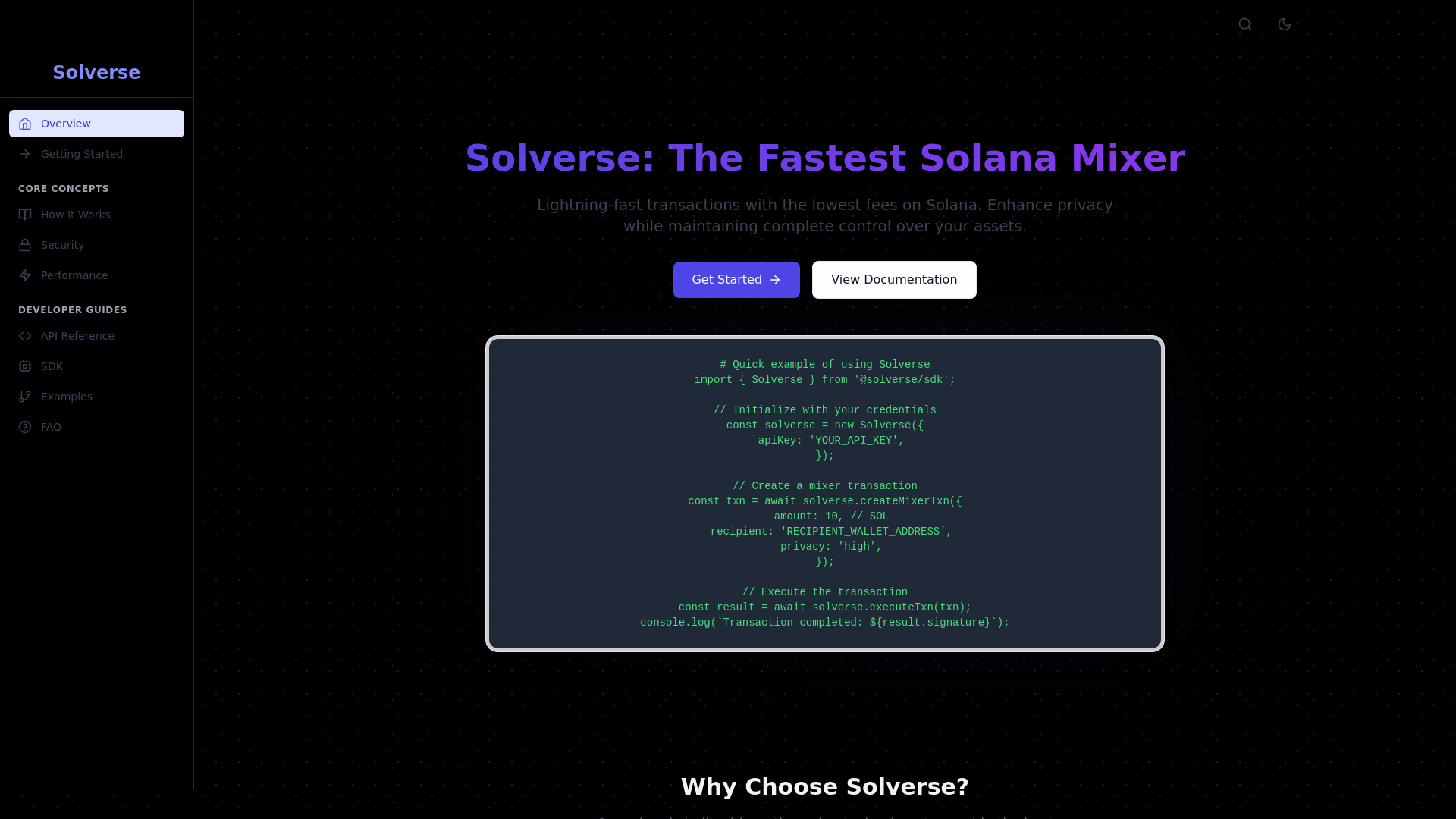 website screenshot of https://solversebook.com/