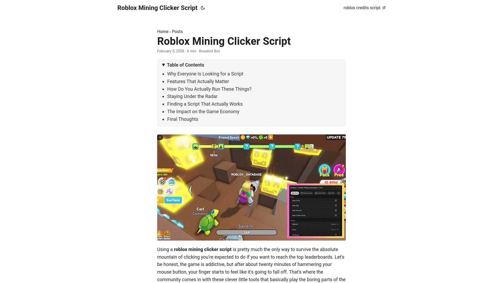 website screenshot of https://robloxminingclickerscript.pages.dev/
