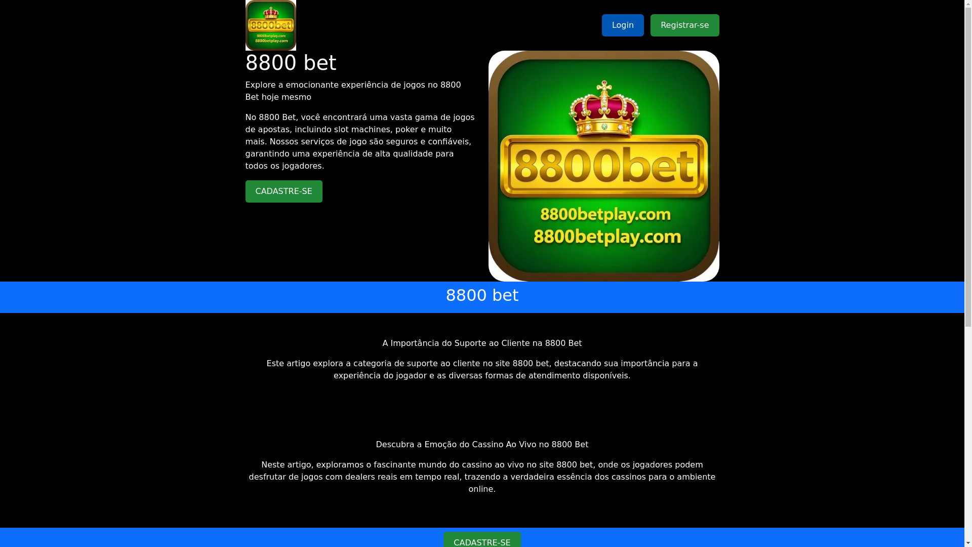 website screenshot of https://8800betplay.com/