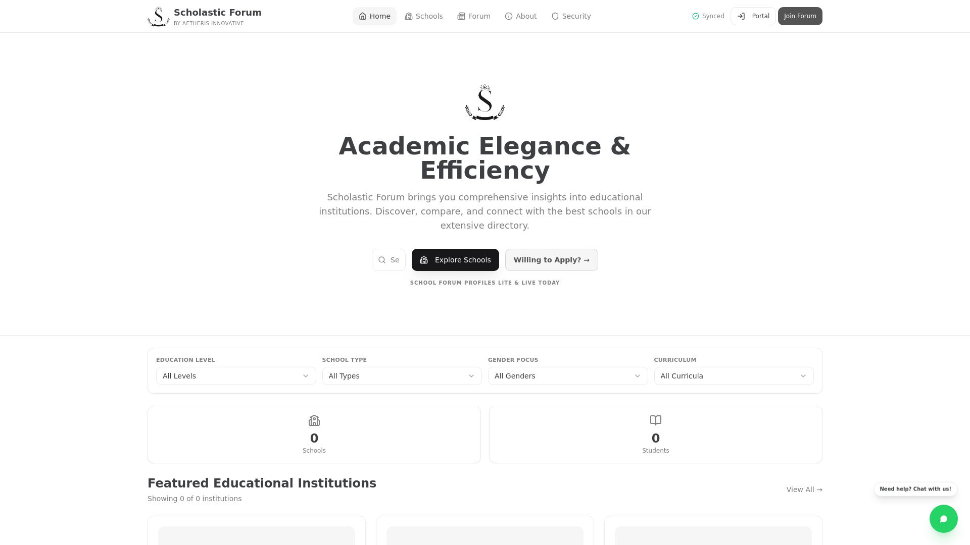 website screenshot of https://scholasticservices.online/