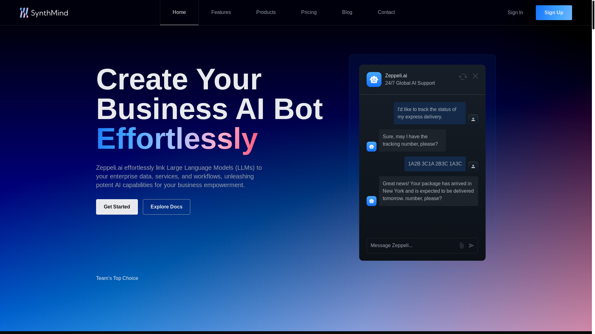 website screenshot of https://ai-bot-saas.pages.dev/