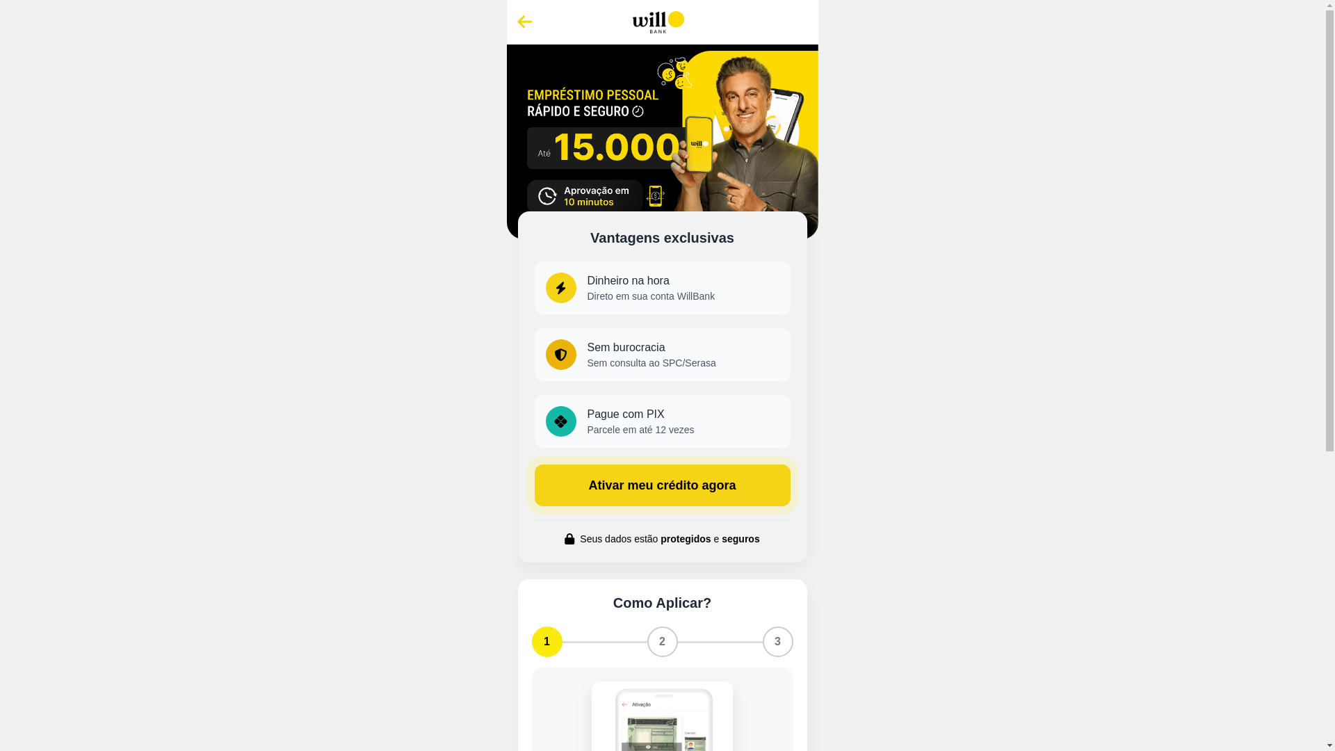 website screenshot of https://amarelo-seg2.pages.dev/