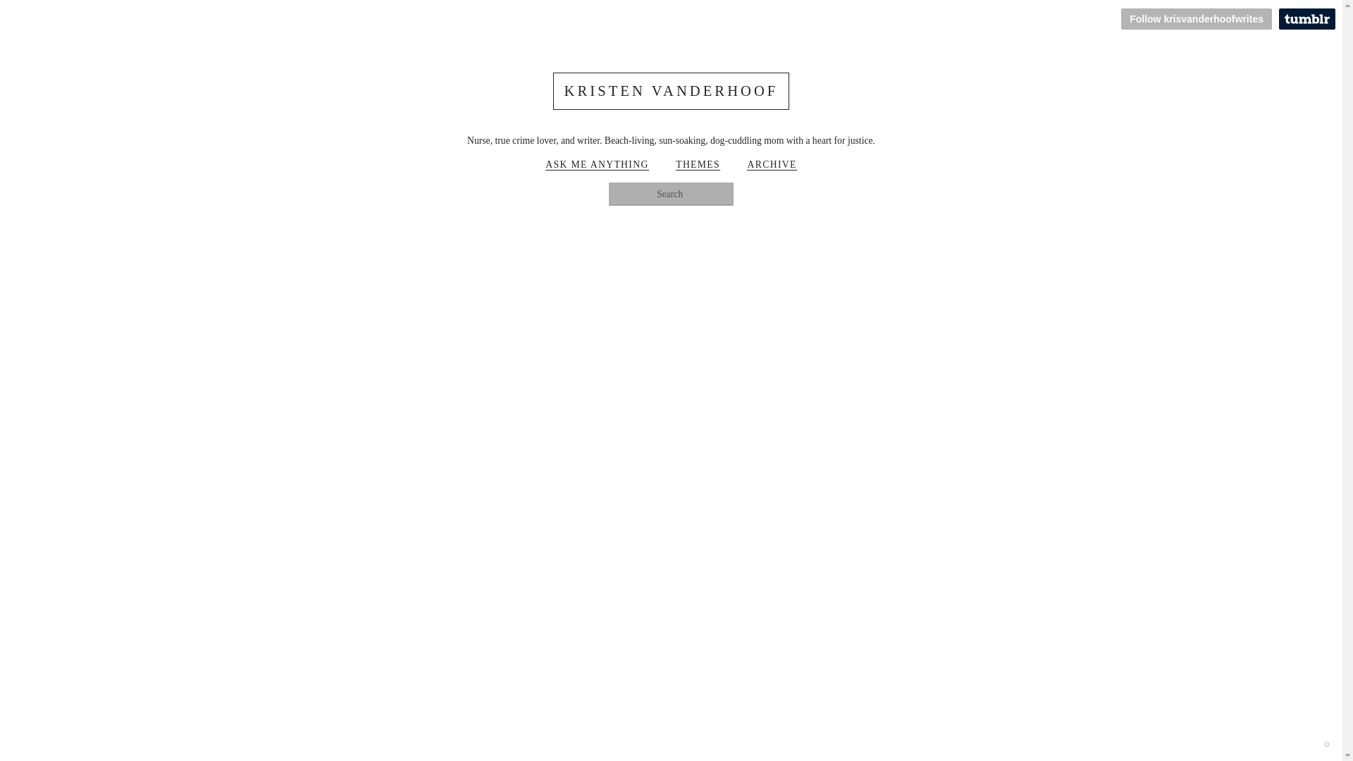 website screenshot of https://krisvanderhoofwrites.com/