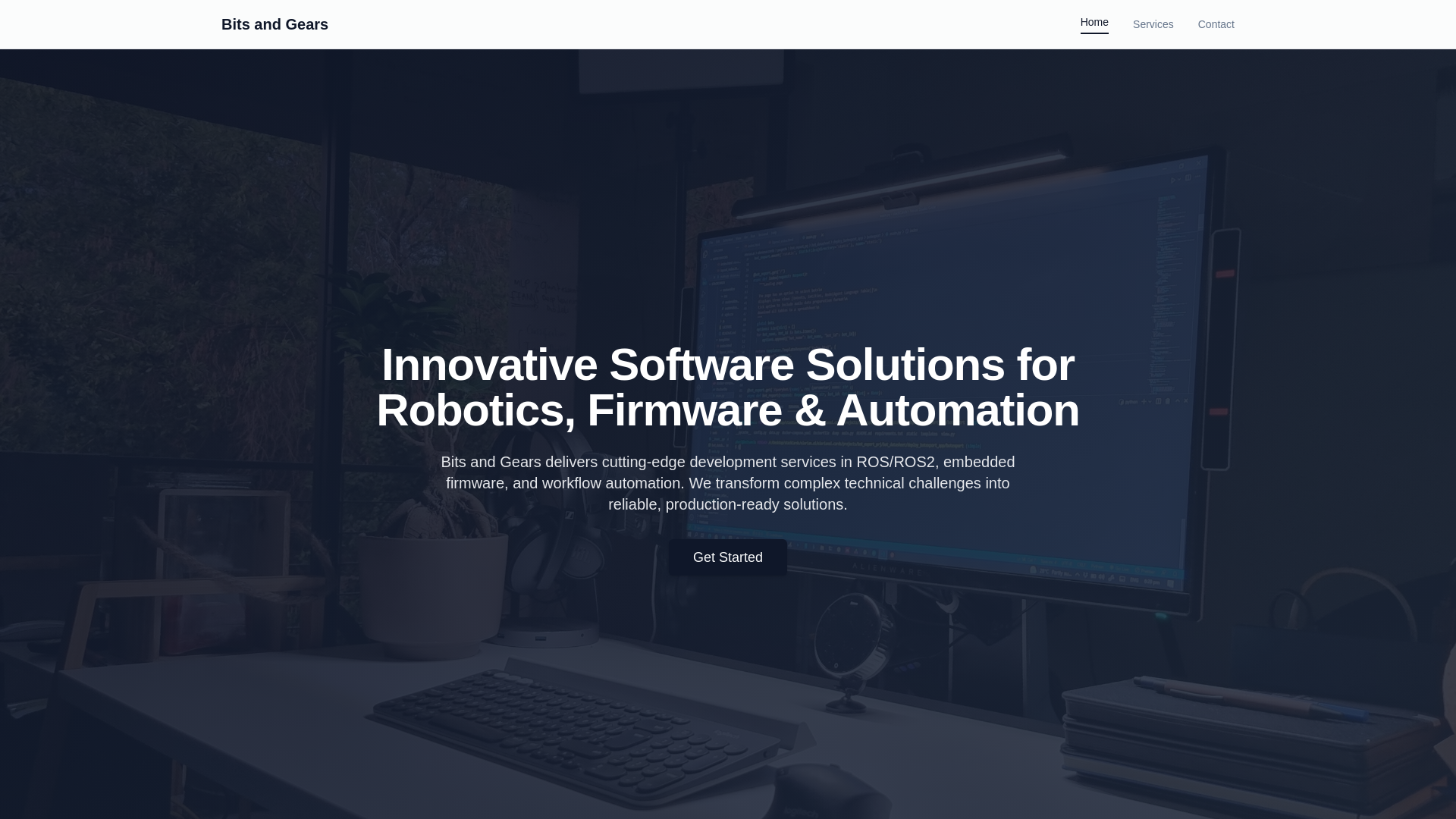 website screenshot of https://bitsandgears.com/