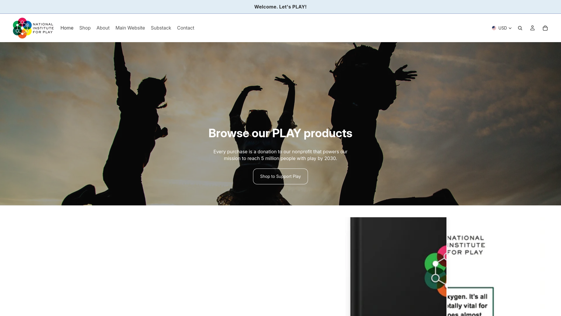 website screenshot of https://nifplaystore.org/