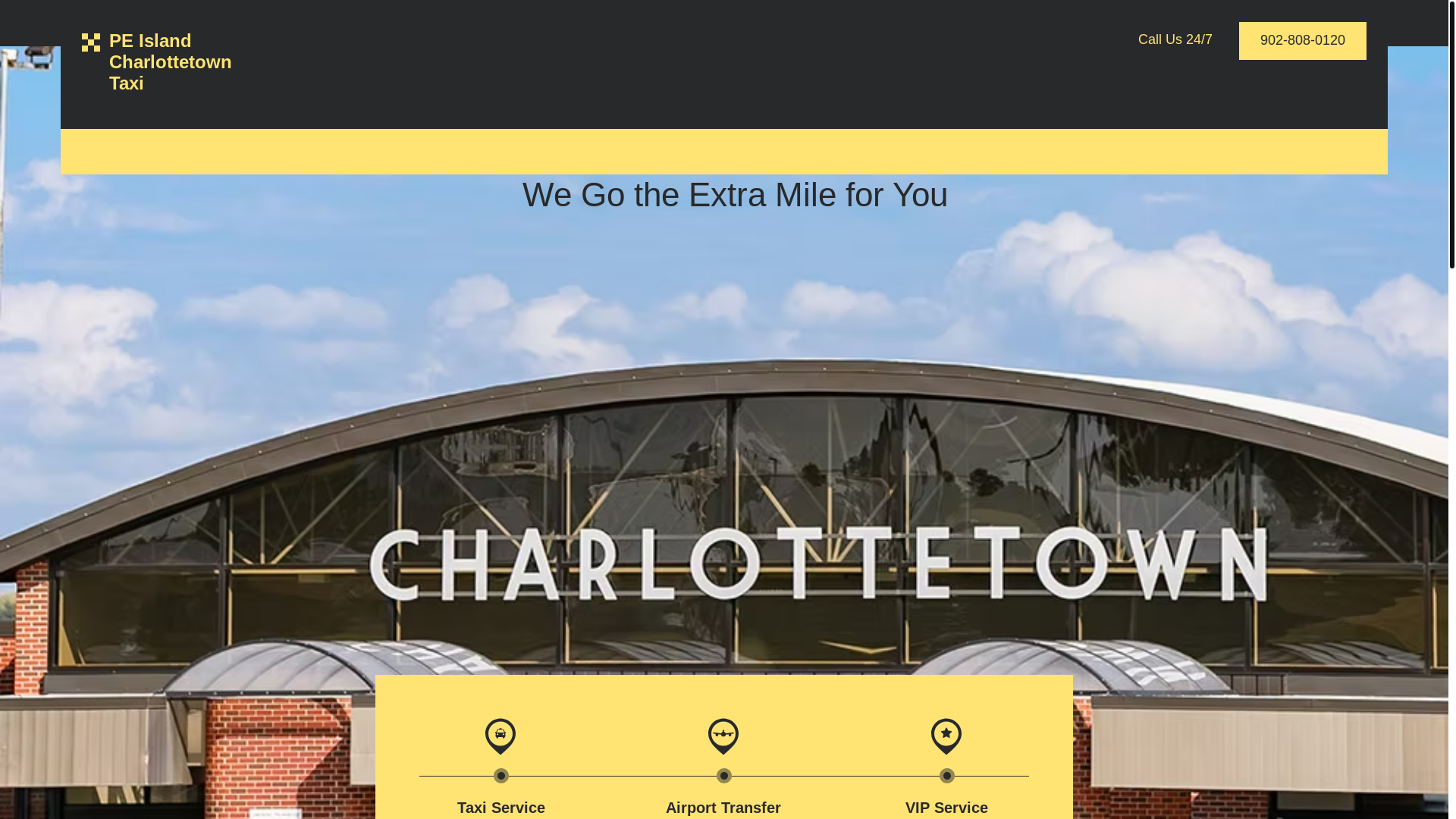 website screenshot of https://peislandwidecab.com/