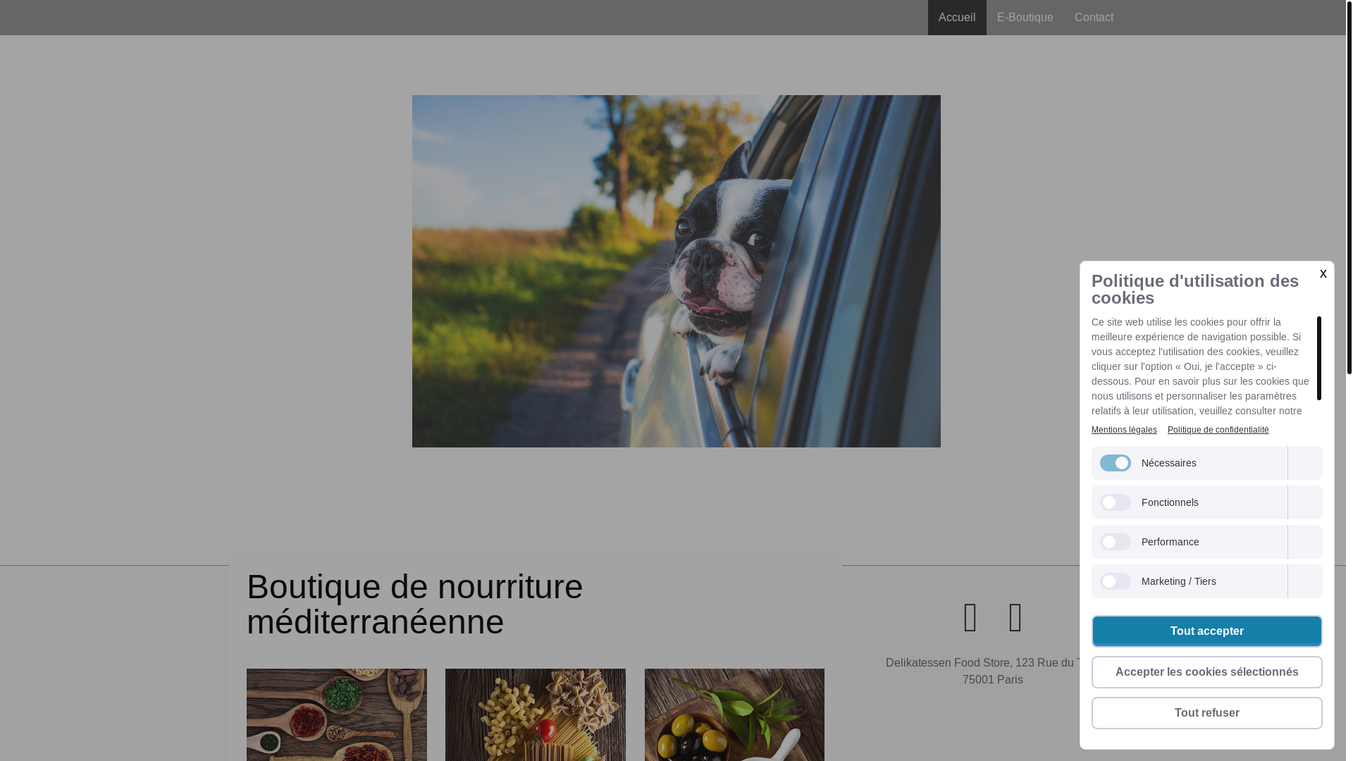 website screenshot of https://despattesetducoeur.org/