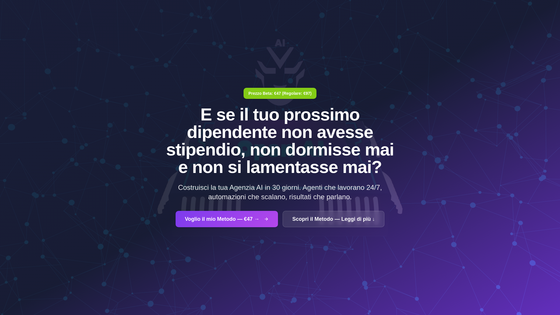 website screenshot of https://agenzia-ai.tech/