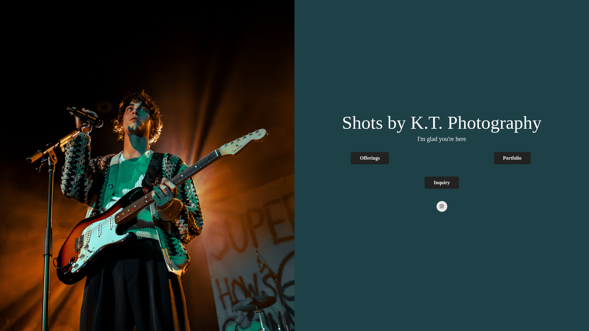 website screenshot of https://shotsbykt.com/