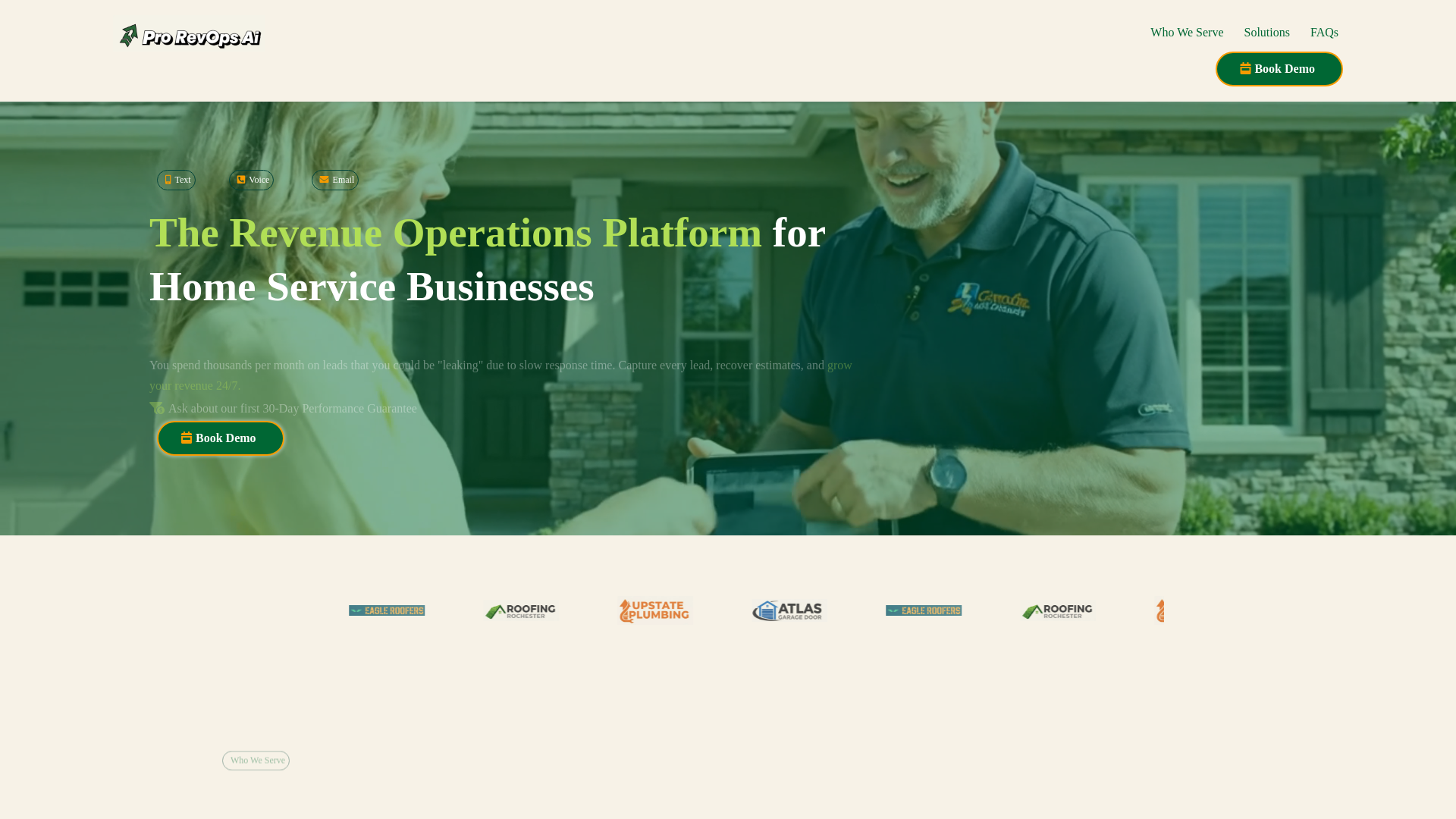 website screenshot of https://weareprorevopsai.co/