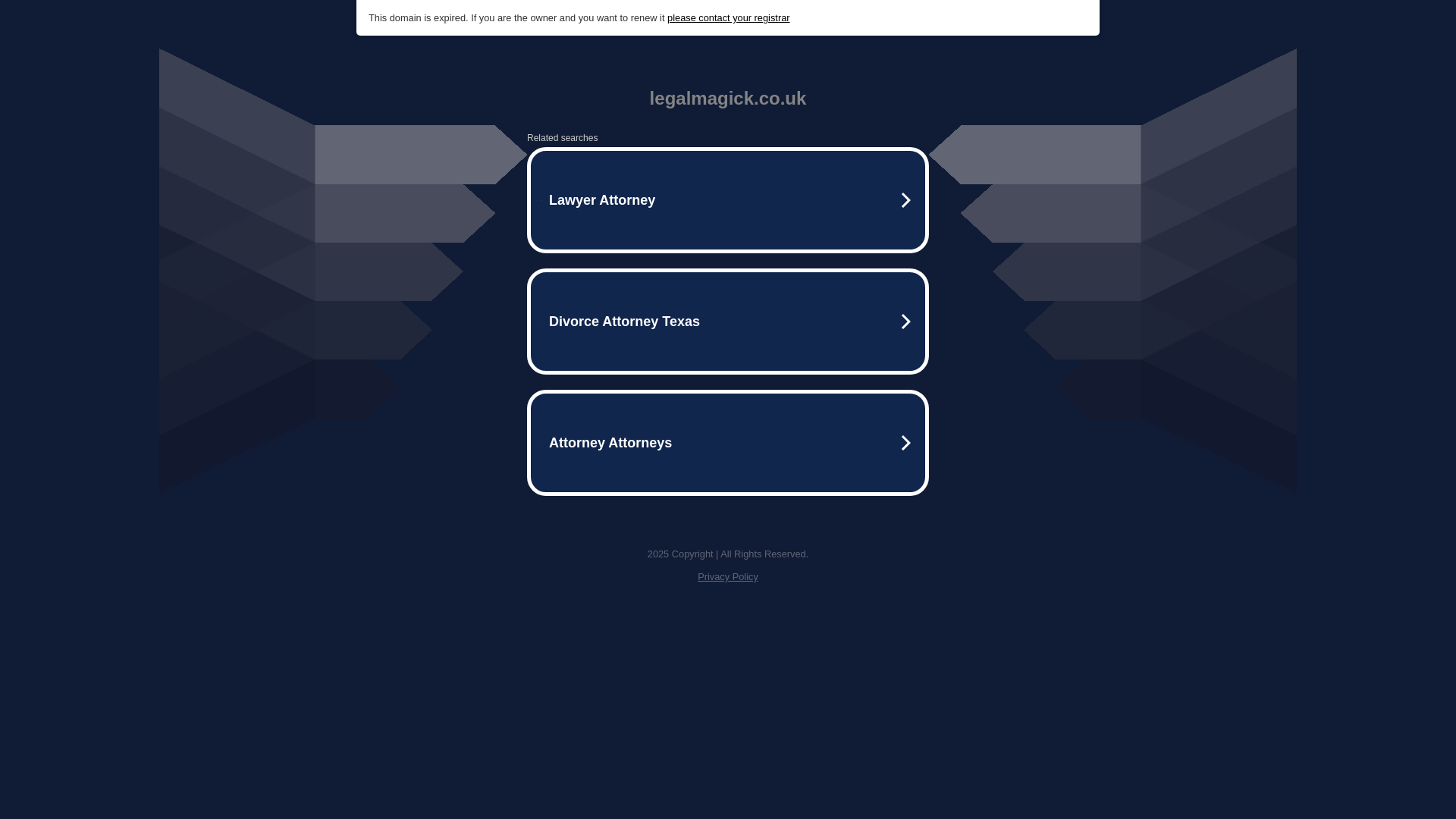 website screenshot of https://legalmagick.co.uk/