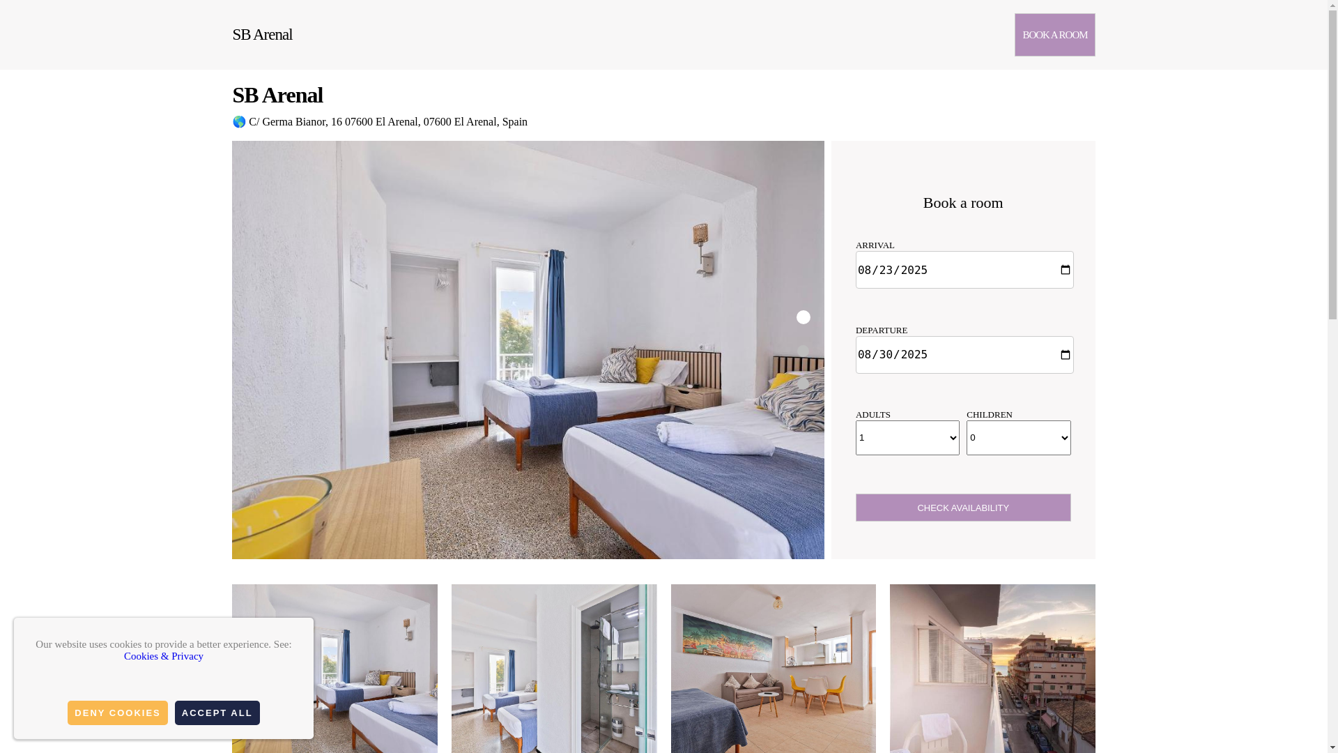 website screenshot of https://sb-arenal.com.es/