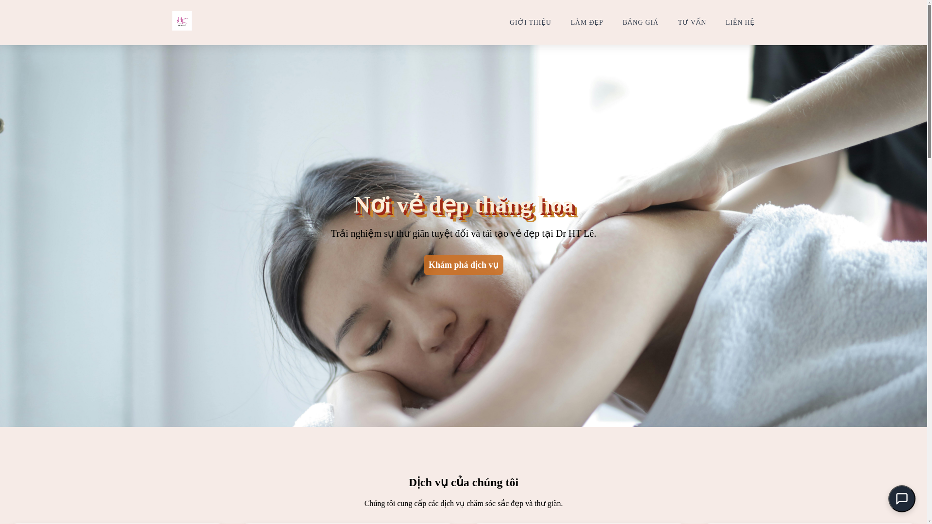 website screenshot of https://thammyviendrhtle.vn/