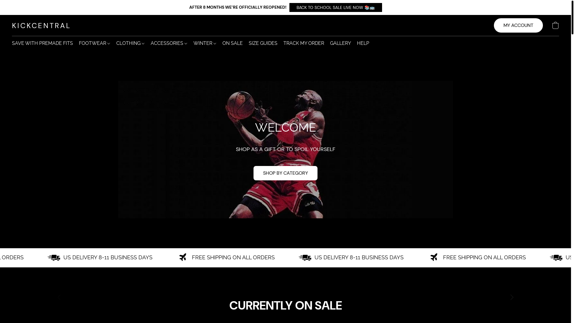 website screenshot of https://kickcentral.us/