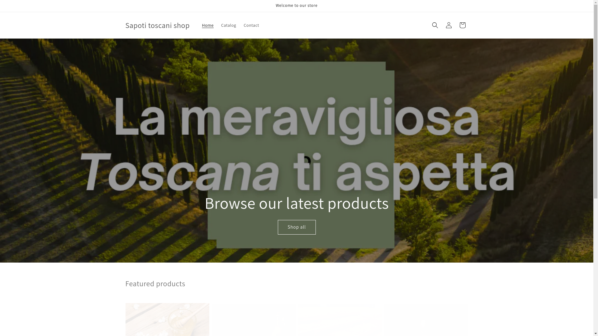 website screenshot of https://saporitoscani.shop/