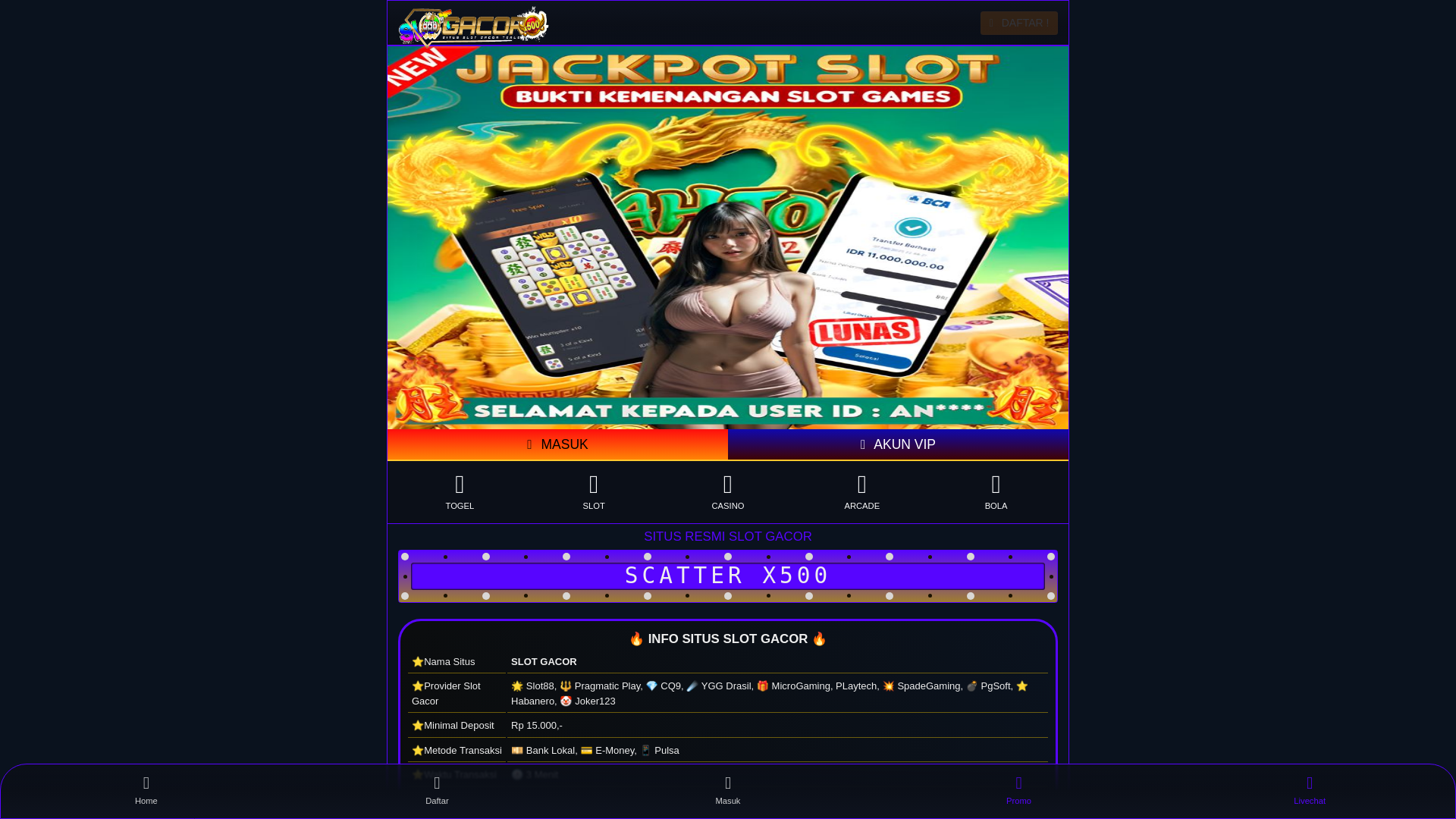 website screenshot of https://lantai6-dca.pages.dev/