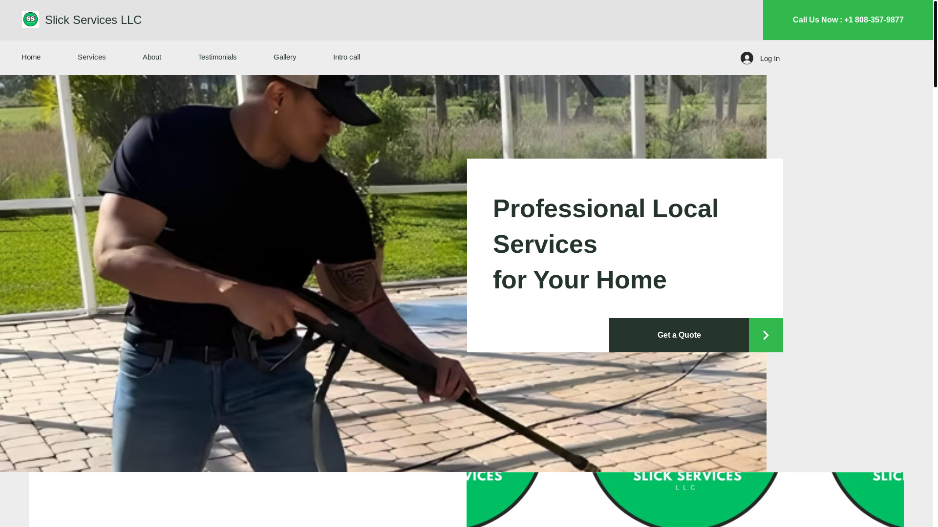website screenshot of https://slickserviceshi.com/