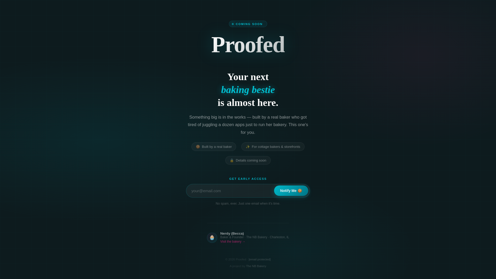 website screenshot of https://getproofedapp.com/