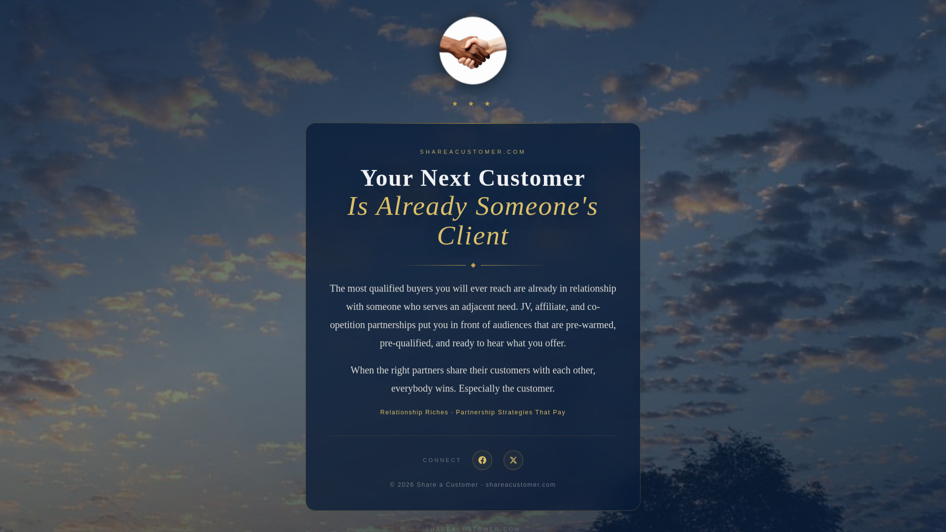 website screenshot of https://2026shareacustomercom.pages.dev/
