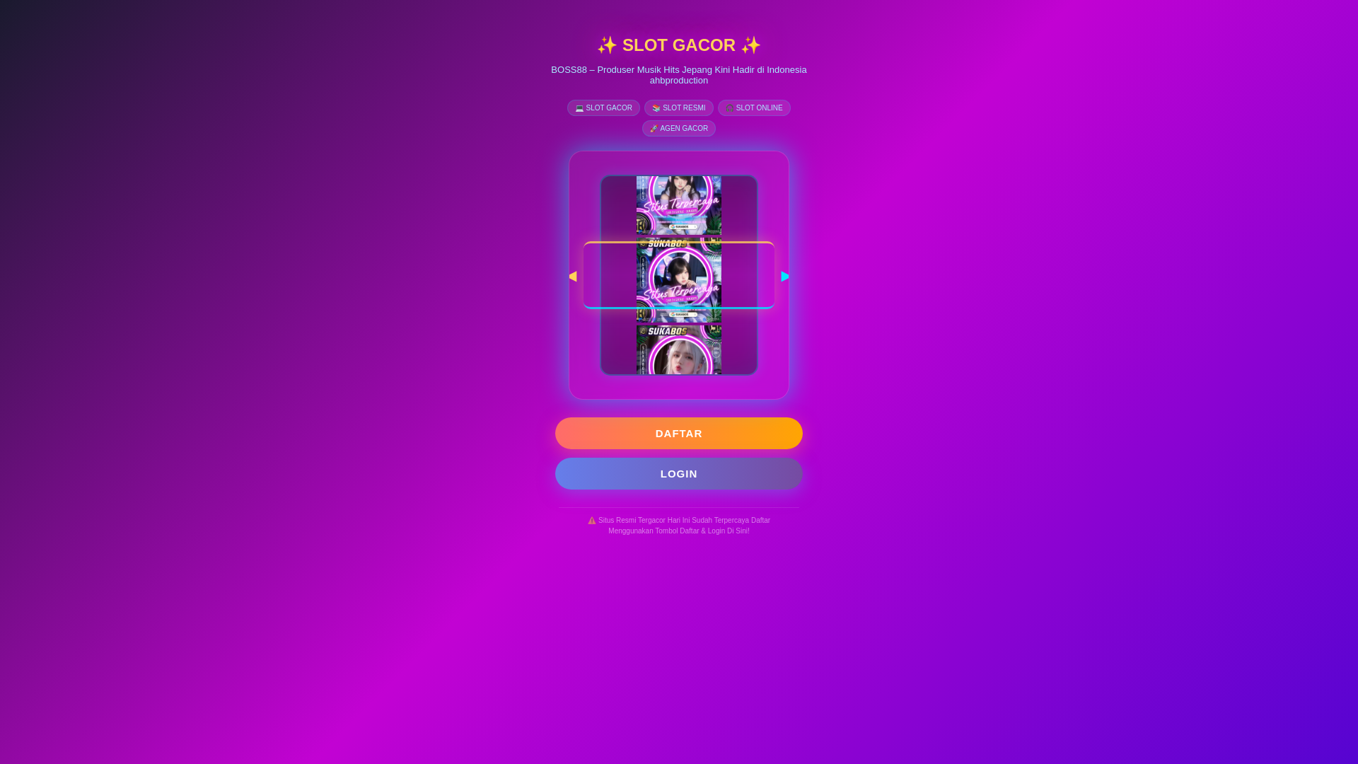 website screenshot of https://ahbproduction-selamet.pages.dev/