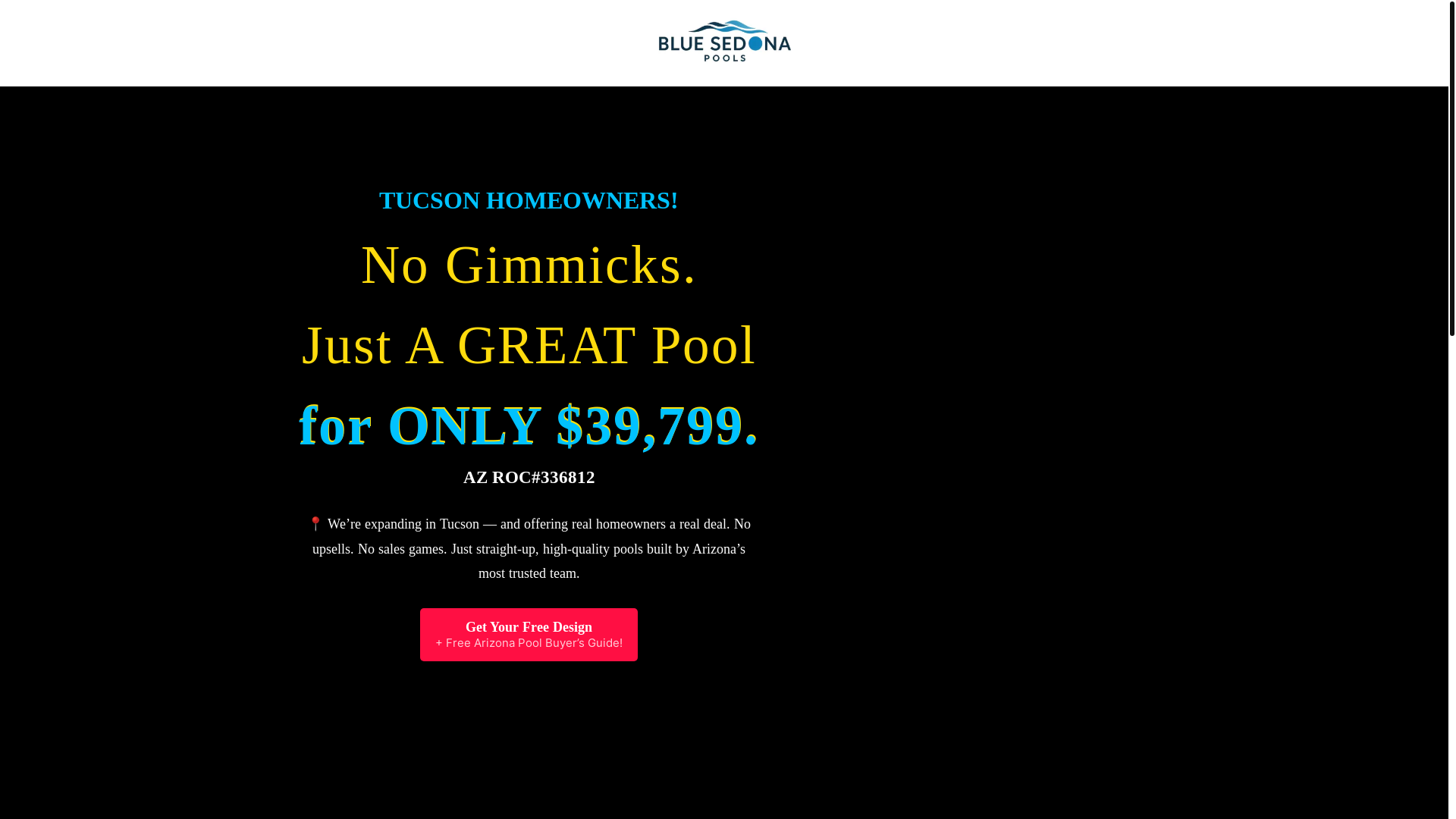 website screenshot of https://tucsonpoolcompany.com/