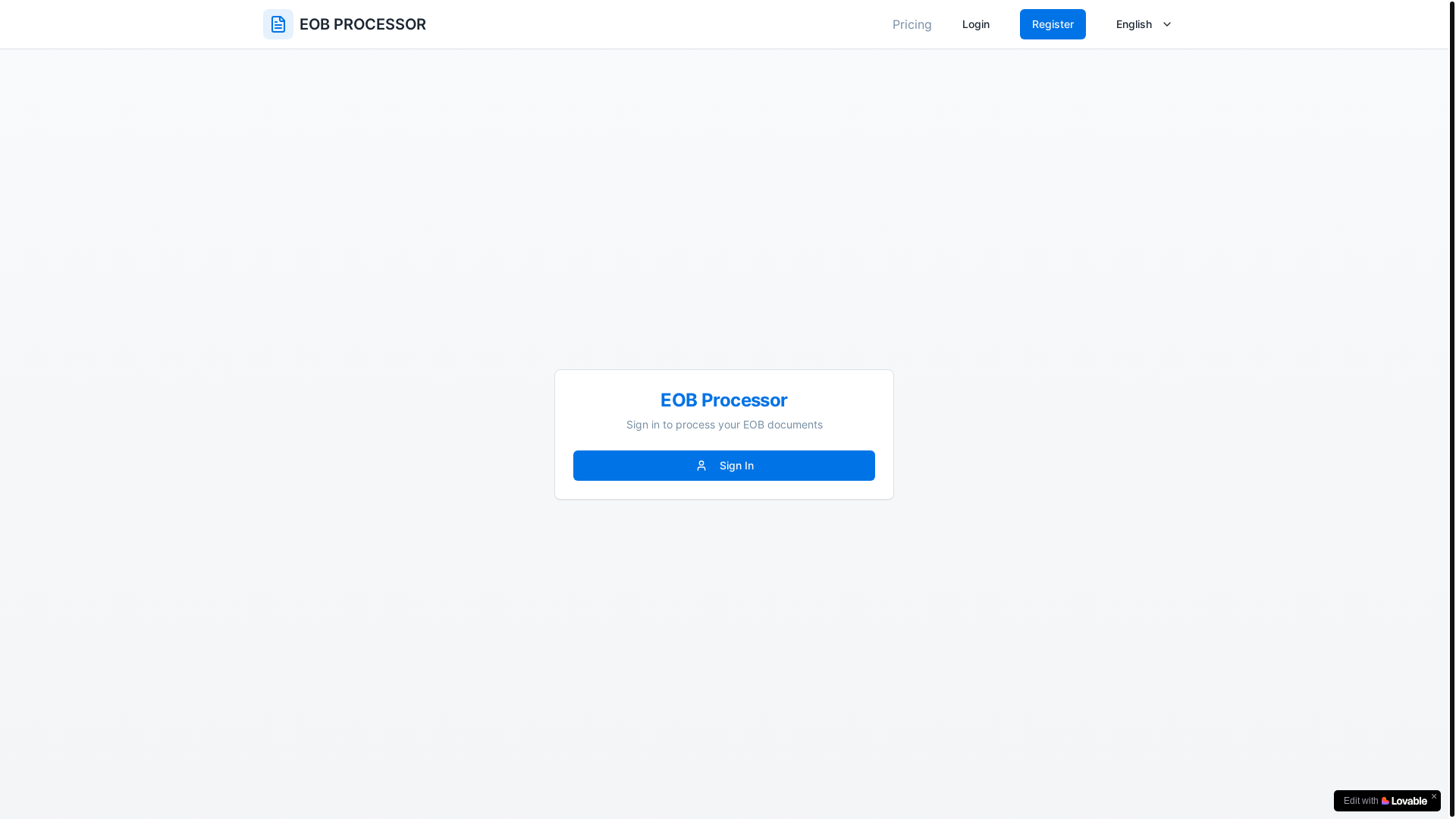 website screenshot of https://eobconverter.com/