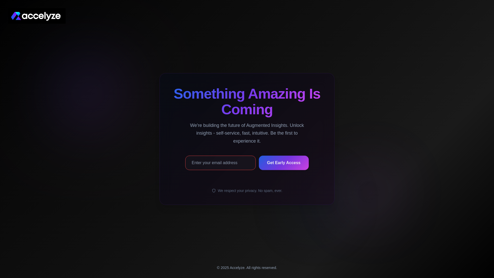 website screenshot of https://accelyze-coming-soon.pages.dev/