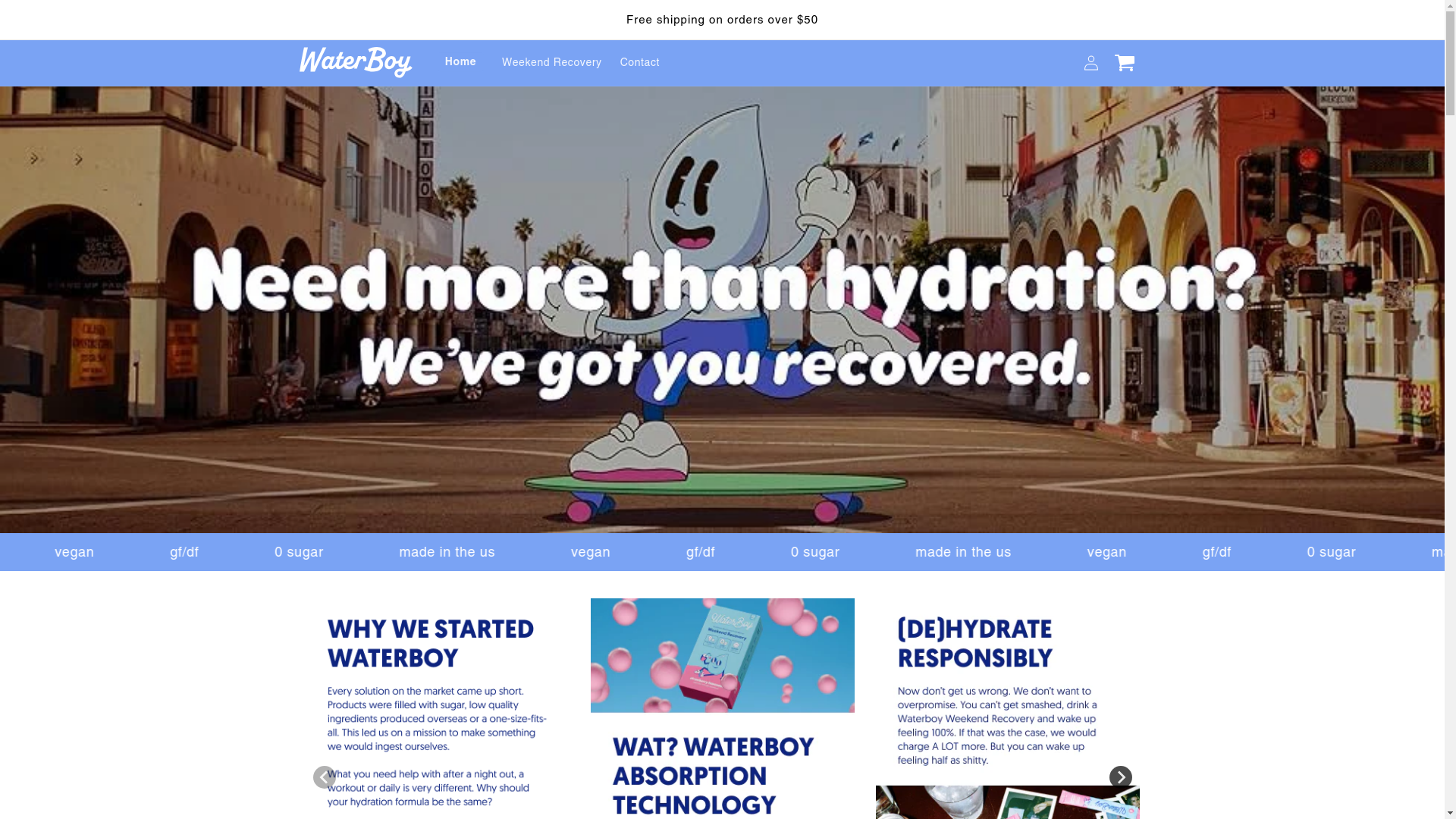 website screenshot of https://waterboys.top/