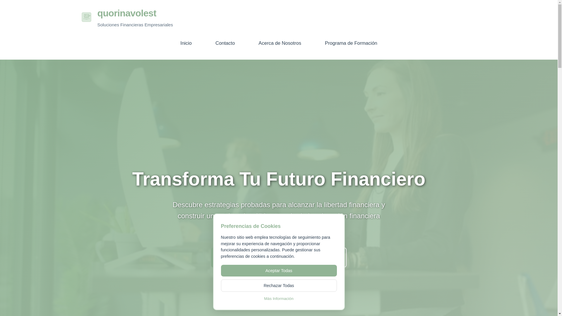 website screenshot of https://quorinavolest.com/