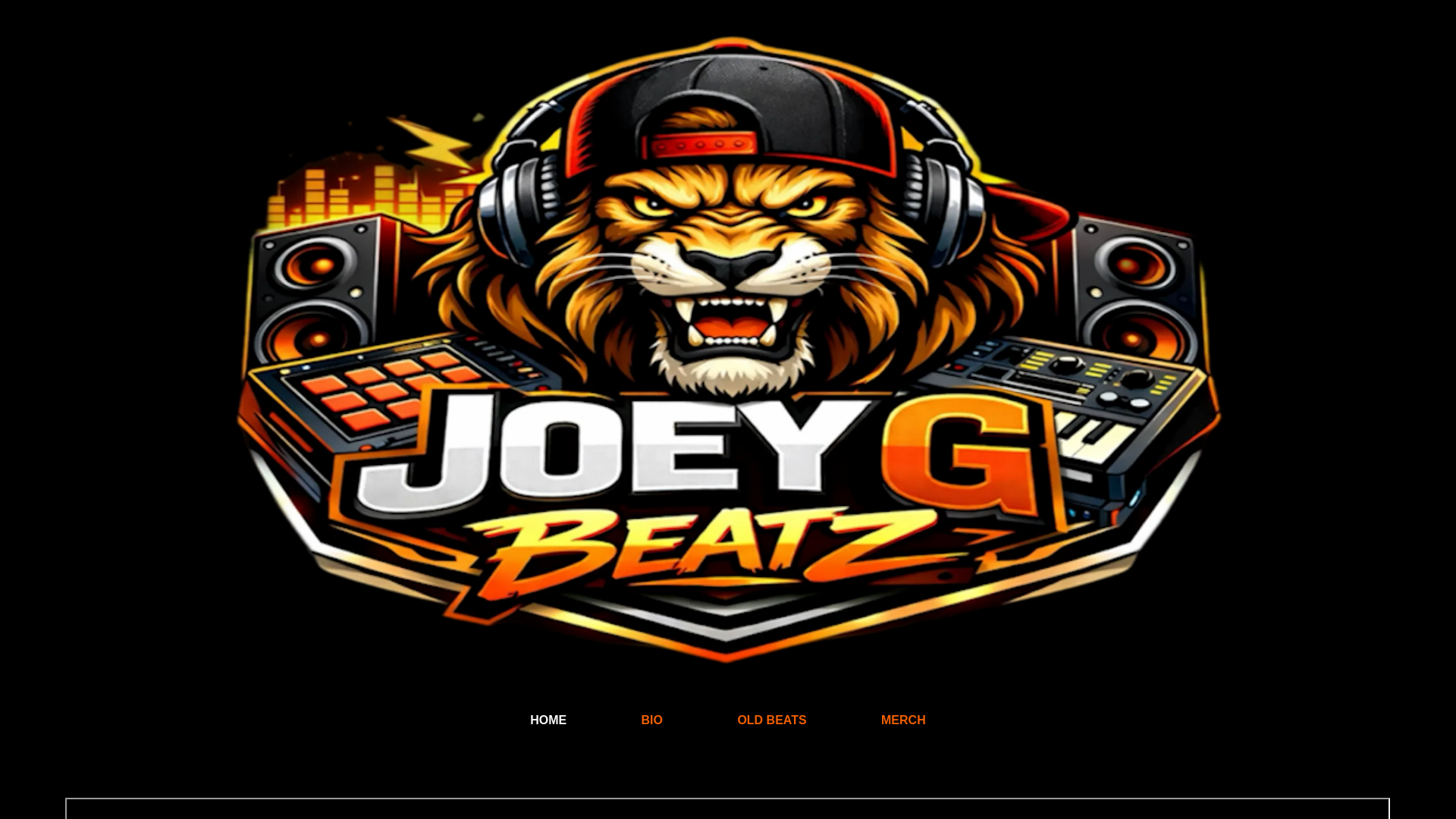 website screenshot of https://iamjoeygbeatz.com/