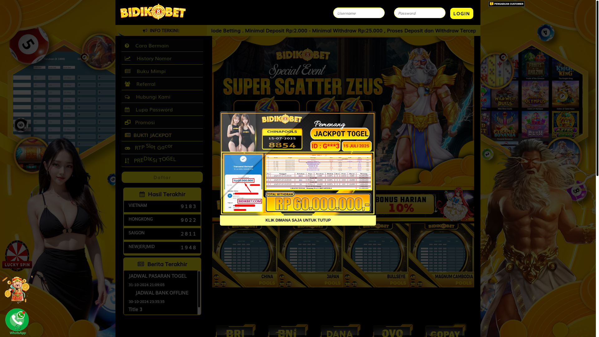 website screenshot of https://marikitajp.info/