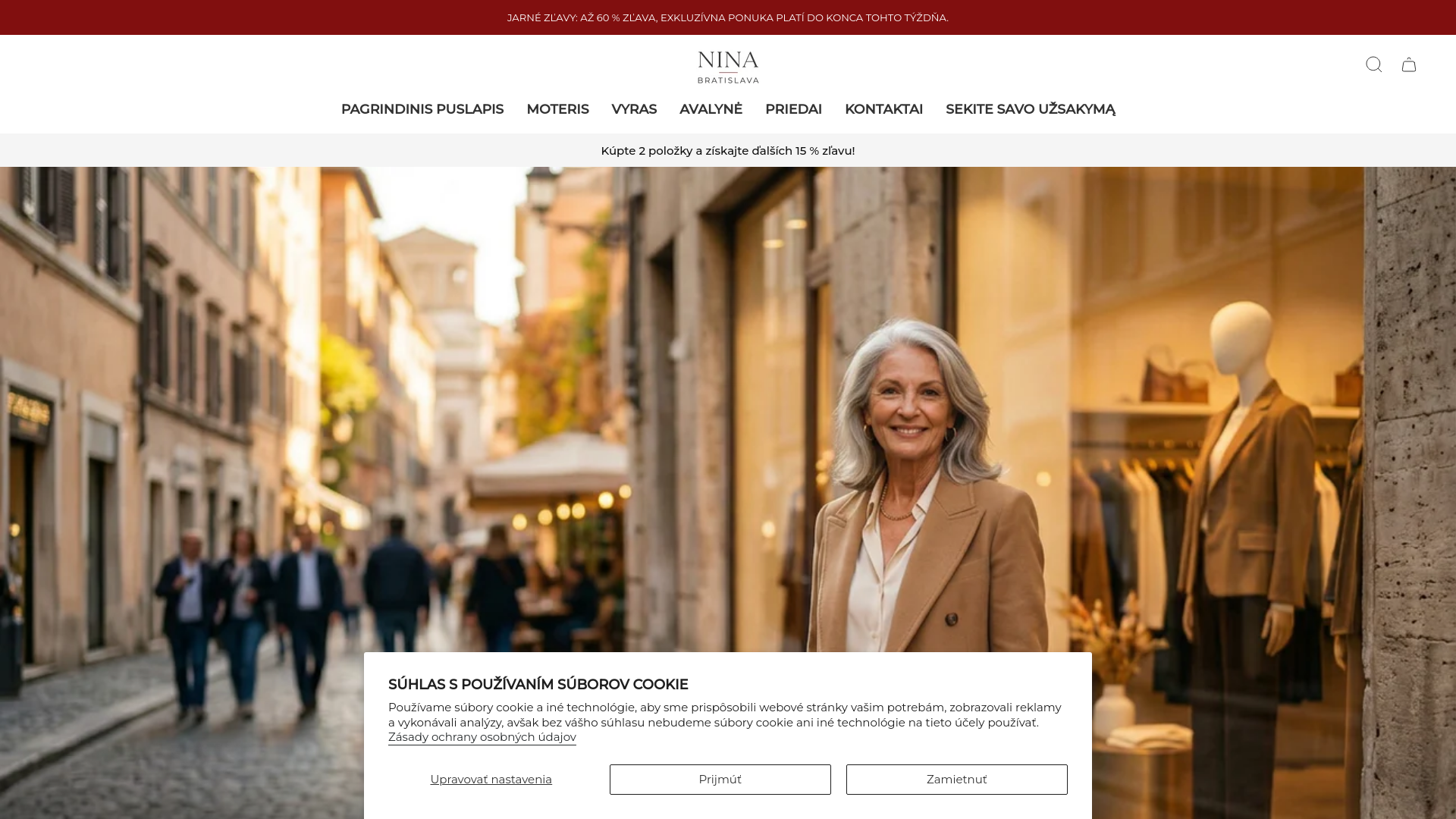 website screenshot of https://nina-bratislava.com/