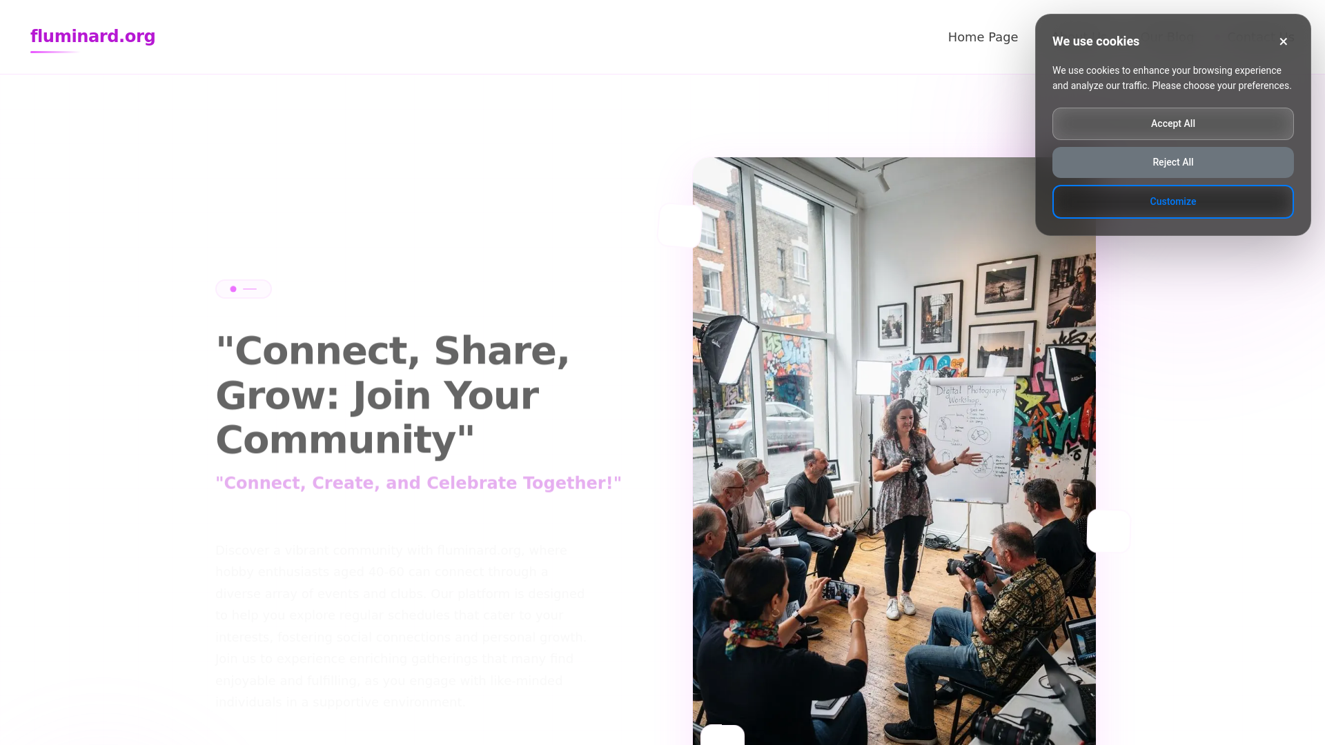 website screenshot of https://fluminard.org/