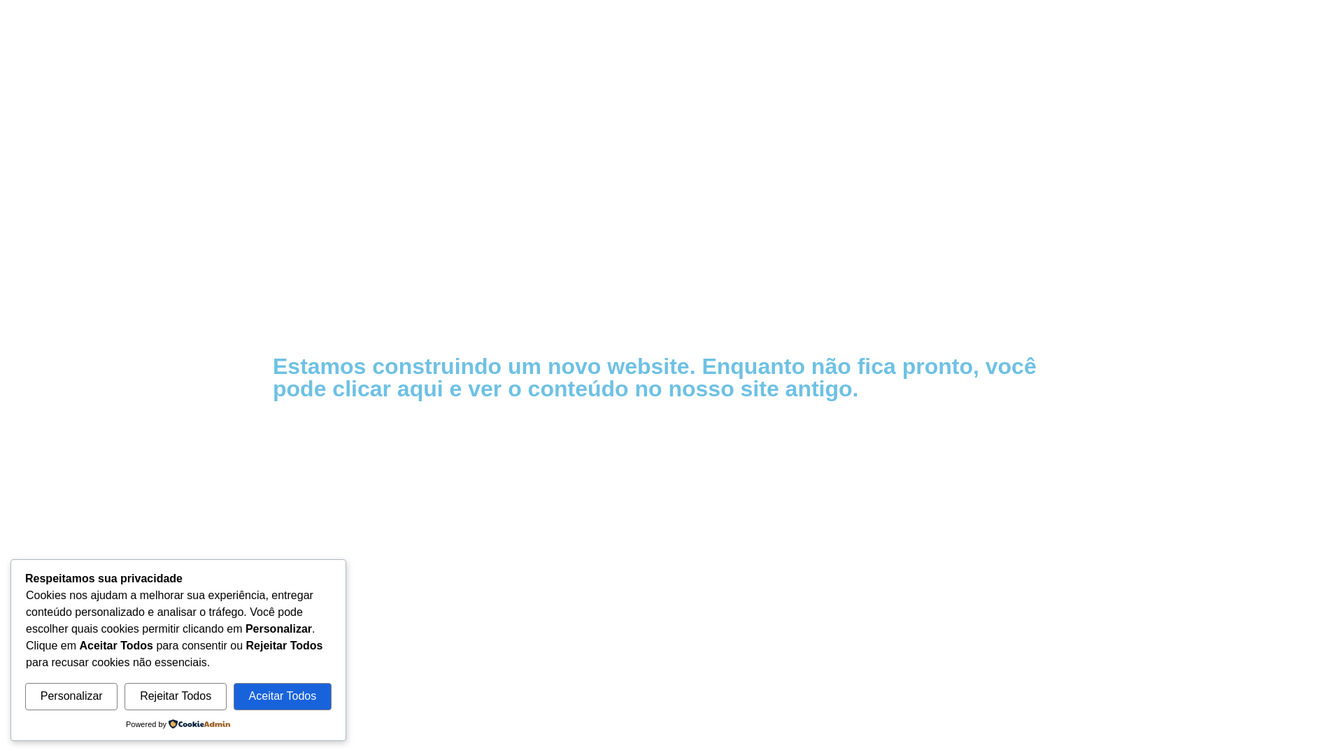 website screenshot of https://deusnolar.com.br/