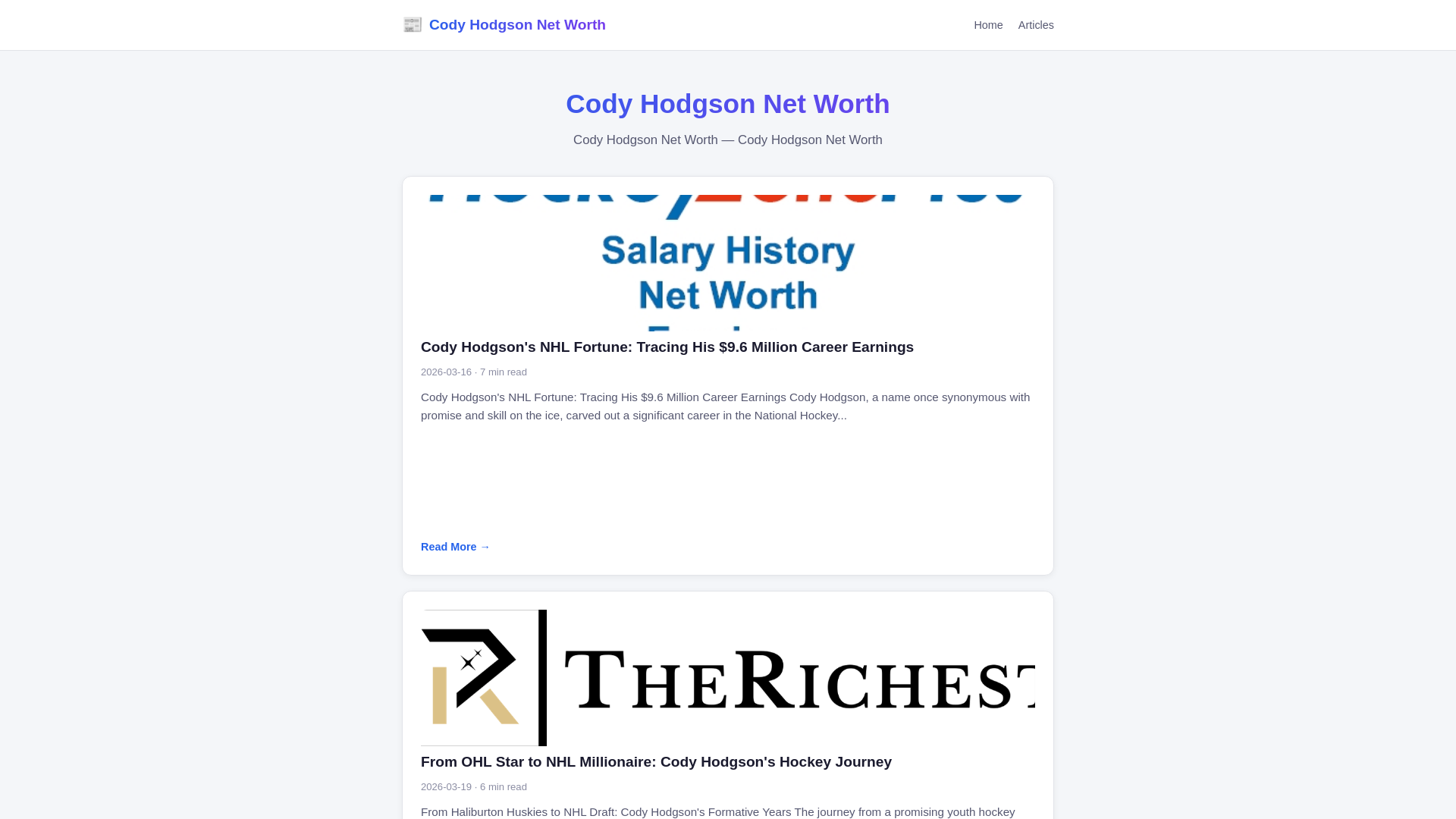 website screenshot of https://cody-hodgson-net-worth.pages.dev/