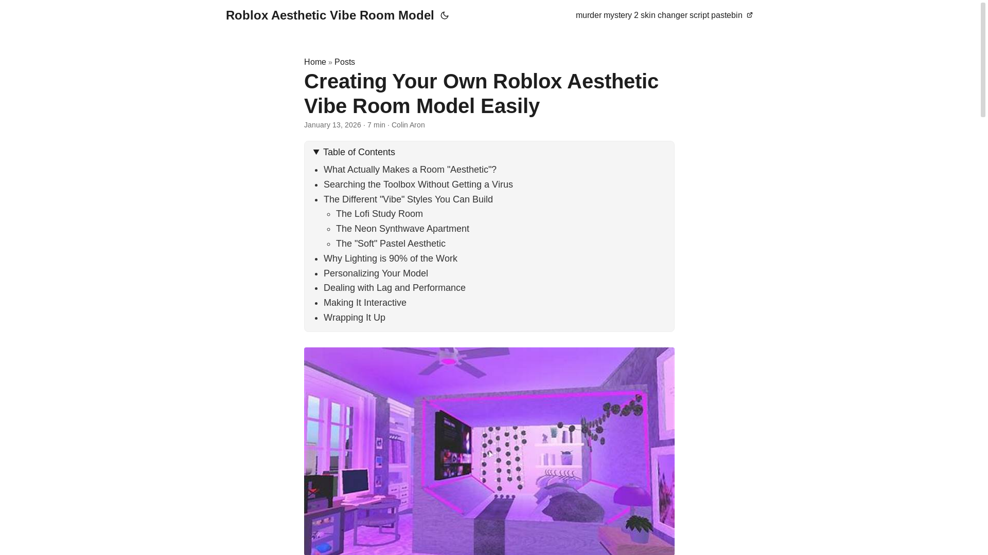 website screenshot of https://robloxaestheticviberoommodel.pages.dev/