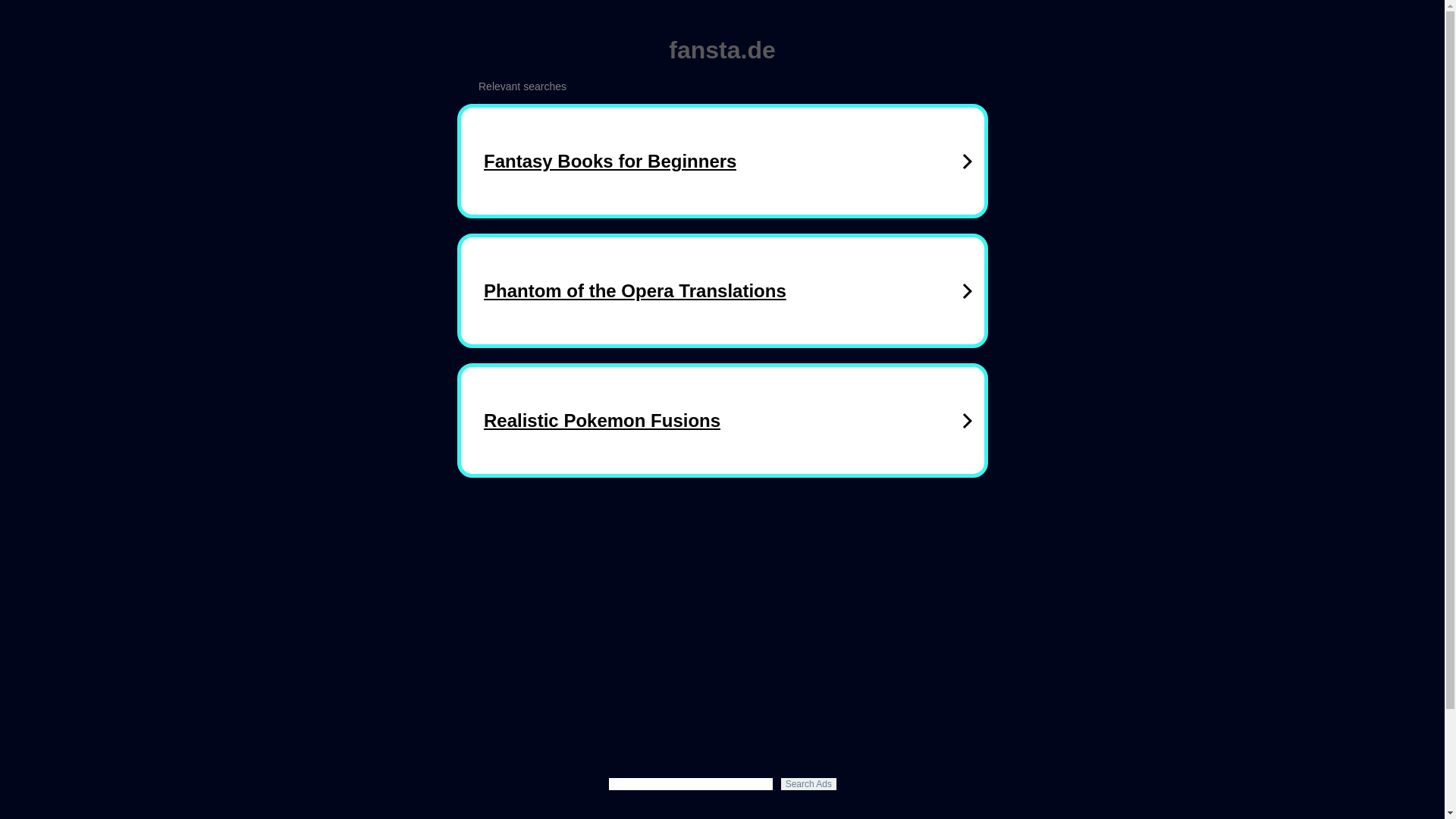 website screenshot of https://fansta.de/