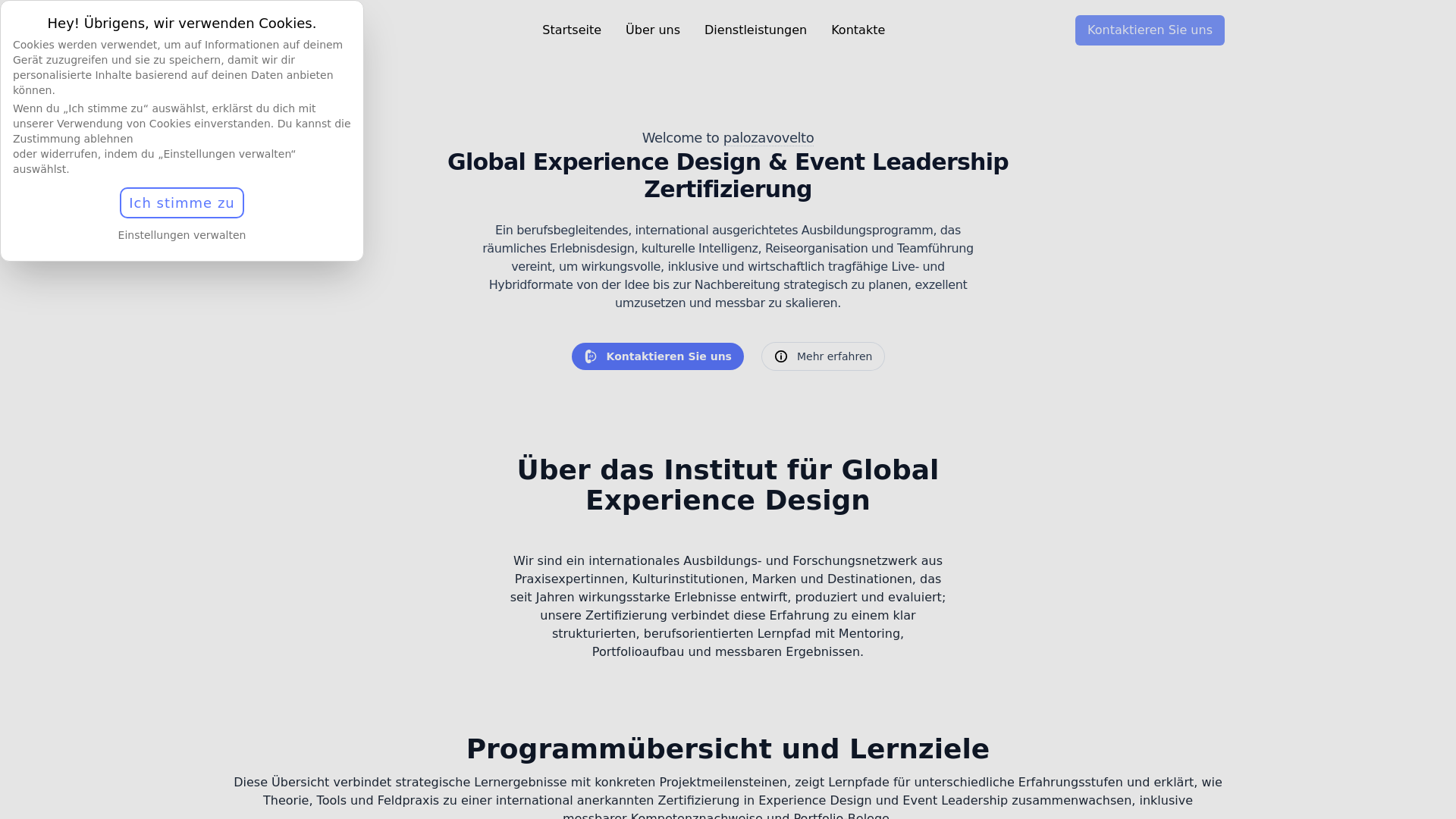 website screenshot of https://palozavovelto.digital/