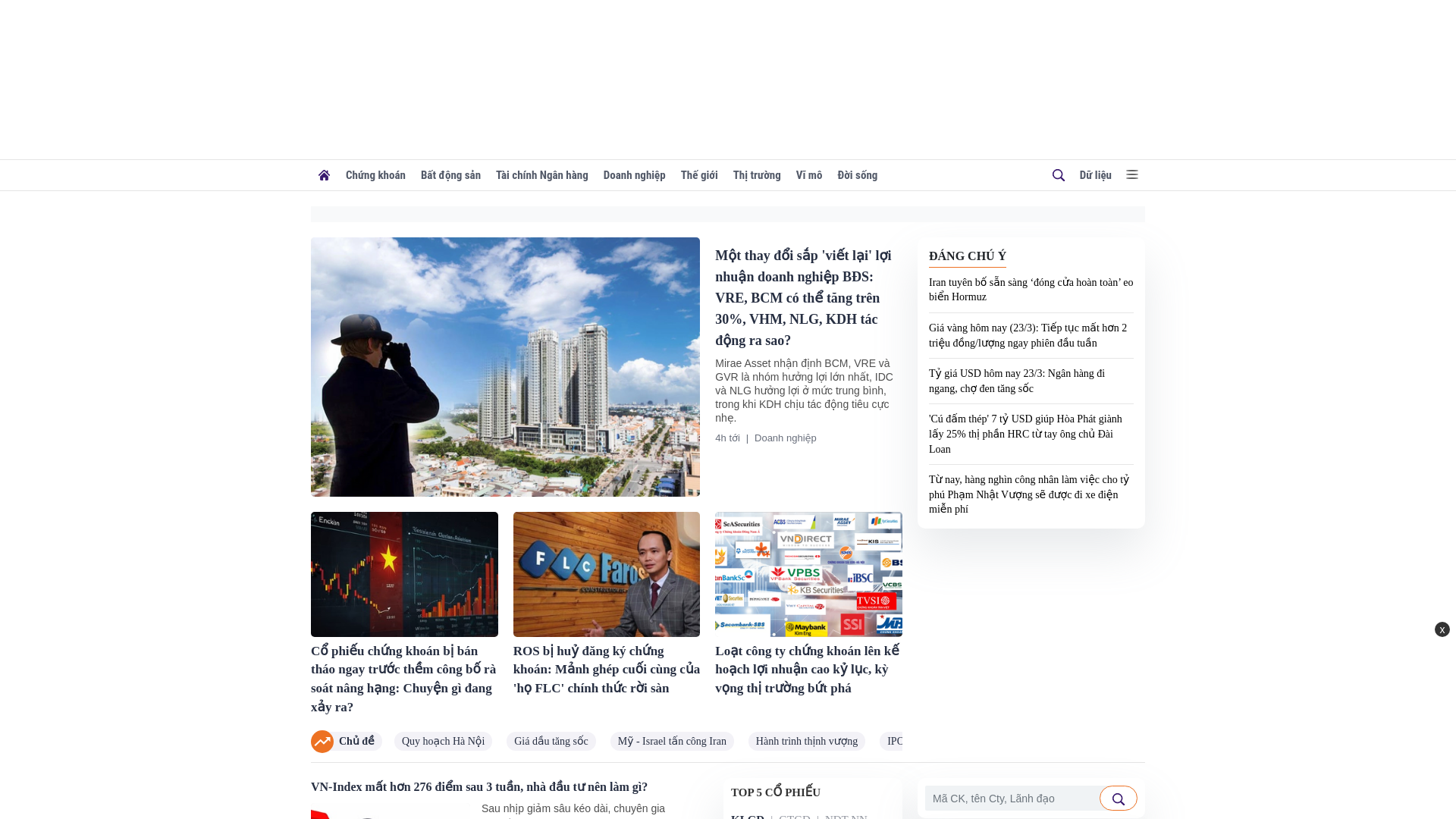 website screenshot of https://nguoiquansat.vn